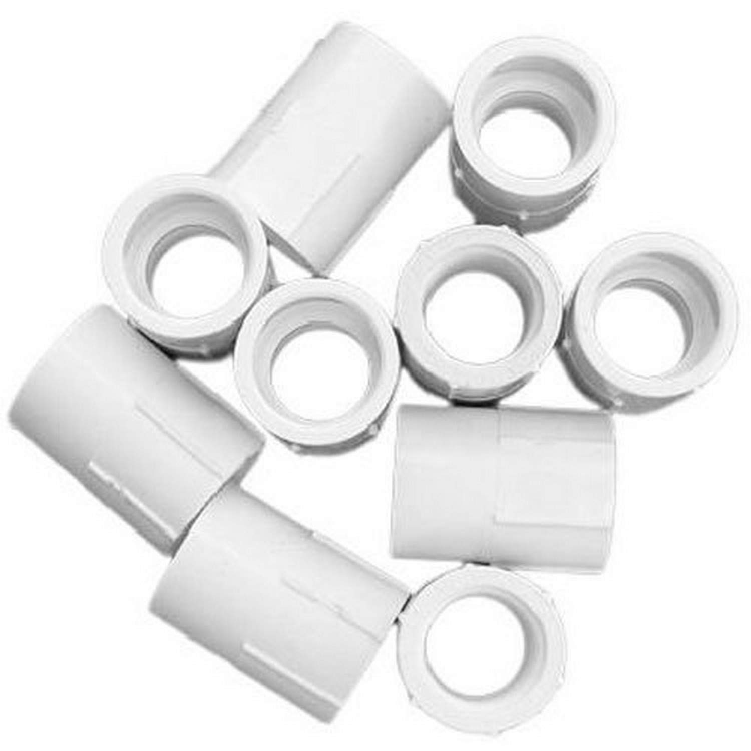 Genova Products 30305CP 1/2-Inch Female Iron Pipe Thread to PVC Slip Adapter - 10 Pack for Plumbing, Irrigation & DIY Water Systems