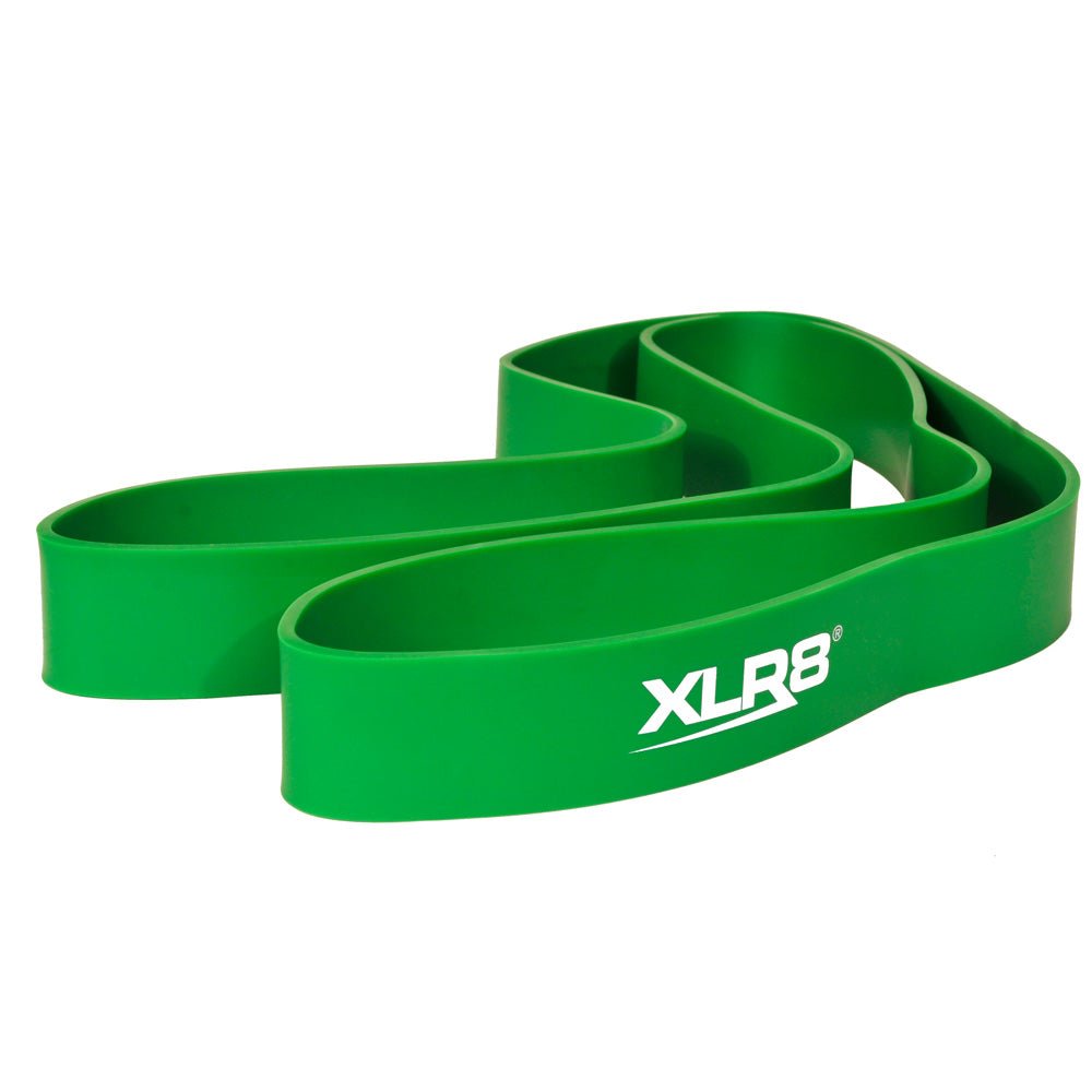 XLR8 Strength Resistance Band Level 4 - Heavy Duty Green Exercise Band (3.3cm/1.3in Width) for CrossFit, Home Workouts & Physical Therapy