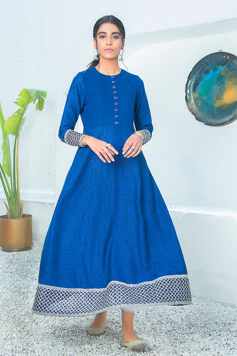 MAH E NAZ Jacquard 2PC Set - Elegant Embroidered Outfit for Women | Perfect for Parties, Weddings & Special Occasions