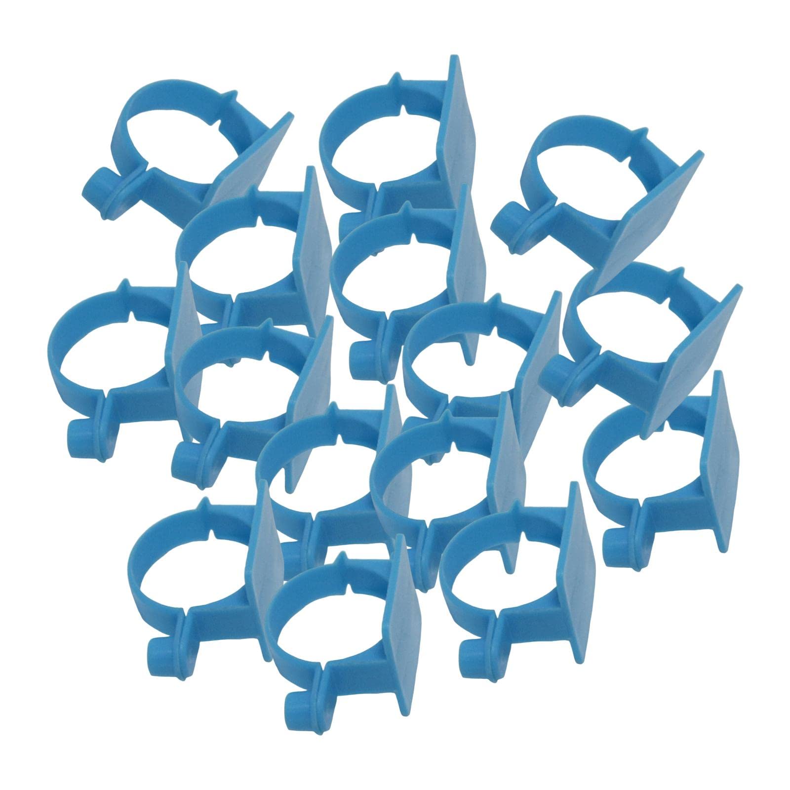 **MagiDeal 100Pcs Poultry Leg Bands - Chicken, Duck, Pigeon, Parrot, Dove, Quail, Finch, Canary, Bantam Bird Identification Rings (Blue) - Ideal for Farm, Aviary & Pet Bird Tracking**