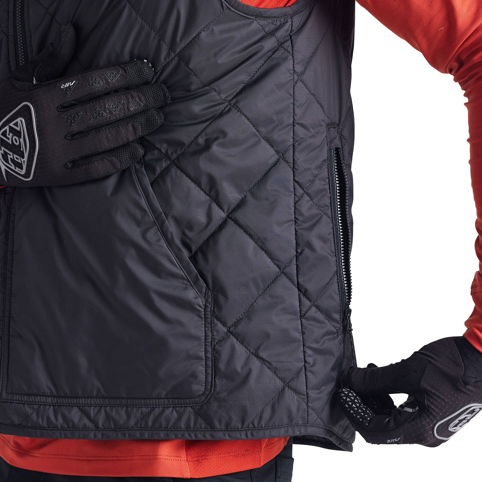 Ruckus Ride Vest Mono Black - Lightweight Motorcycle Safety Vest for Men & Women - Perfect for Street Biking, Commuting & Urban Riding