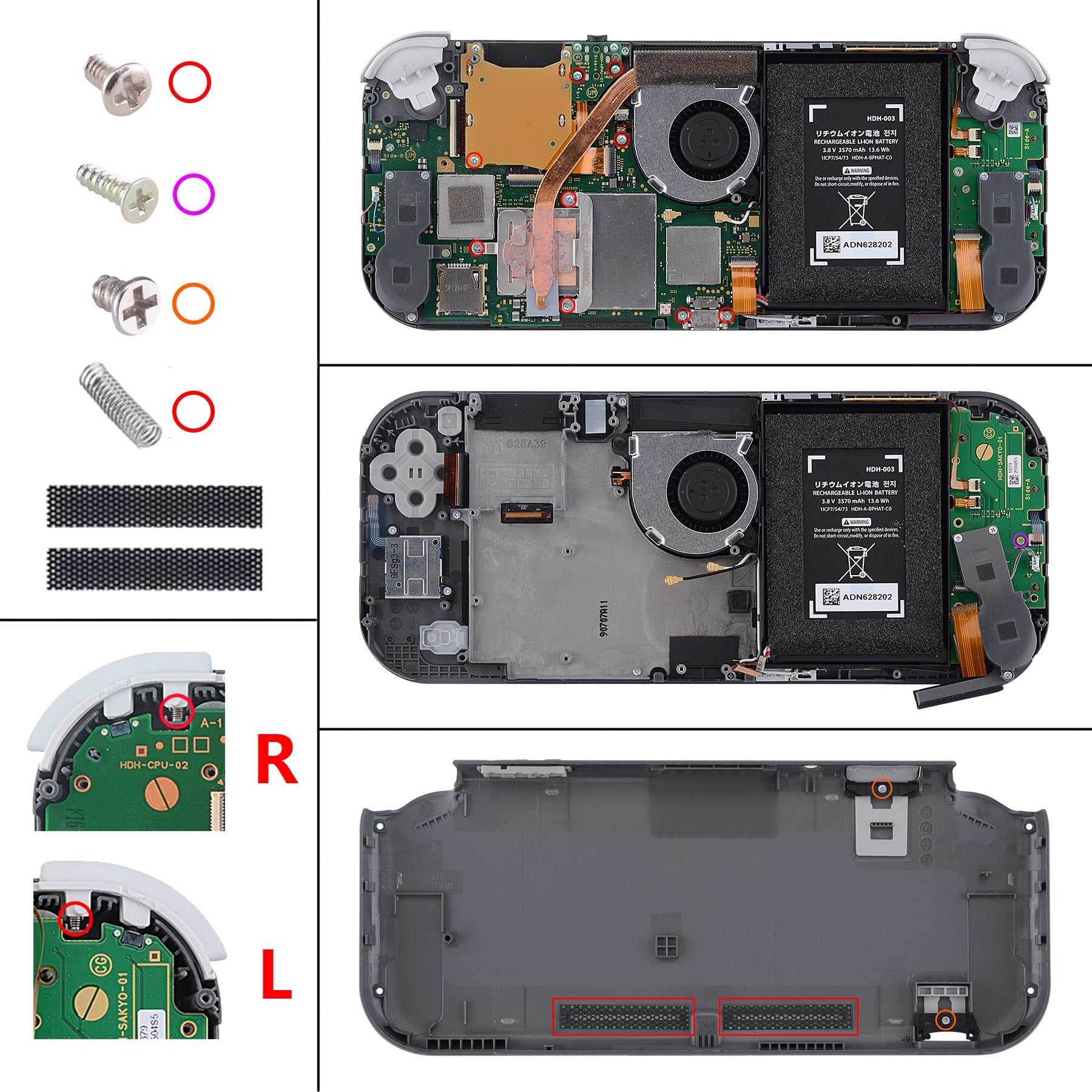 eXtremeRate Glitter Gradient Translucent Green Blue DIY Replacement Shell for Nintendo Switch Lite - Custom Controller Housing with Screen Protector | Upgrade Your Gaming Experience for Nintendo Switch Lite DLP321 | Perfect for Gaming Enthusiasts & DIY Modders