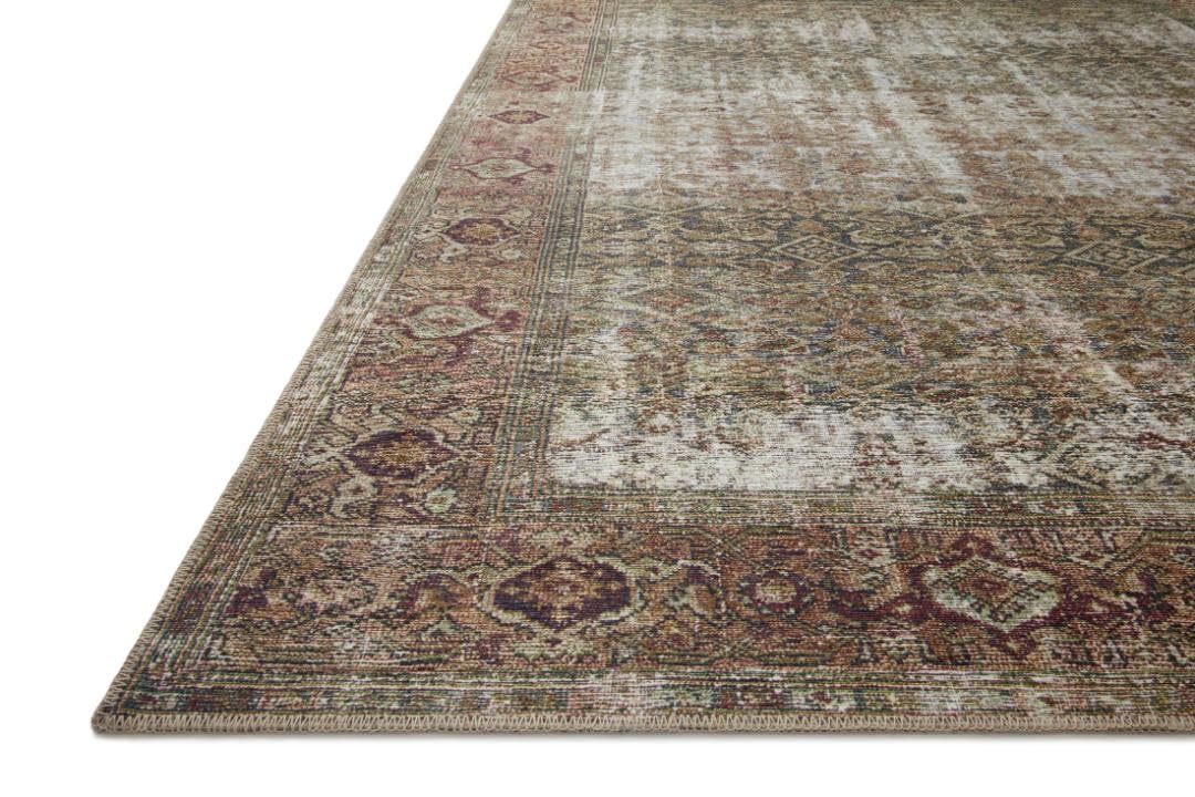Loloi Amber Lewis Georgie Collection GER-07 Moss/Salmon 3' x 10' Runner Rug - .19