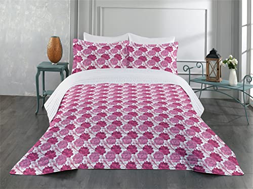 Magenta Pink and White