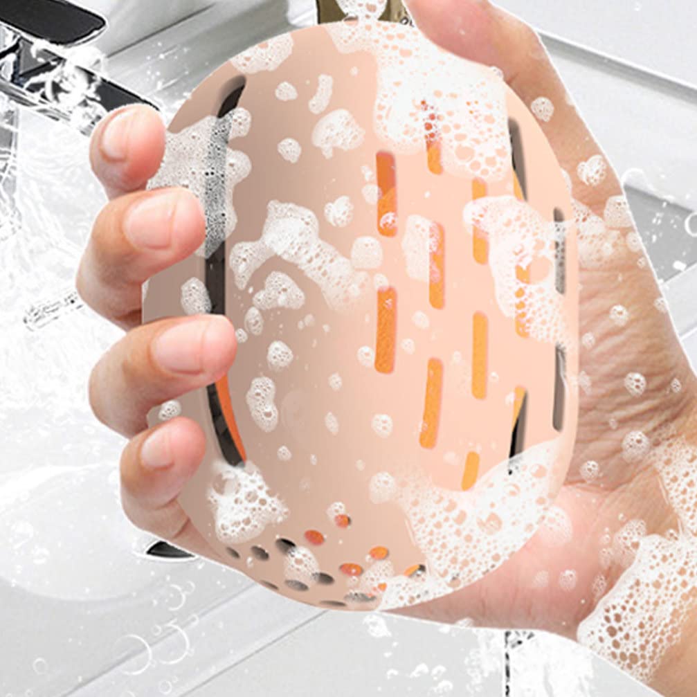 Beaupretty 2-Piece Silicone Beauty Egg Storage Bag - Makeup Organizer for Brushes, Cosmetics & Hair Accessories | Travel-Friendly Makeup Pouch & Brush Holder for Home & Outdoor Use