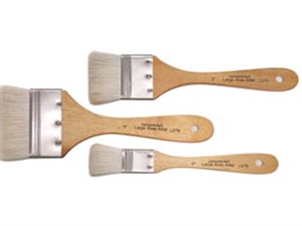 3 Large Area Soft Wash Paint Brushes for Gesso & Basecoating - Perfect for Canvas, Walls, and DIY Art Projects