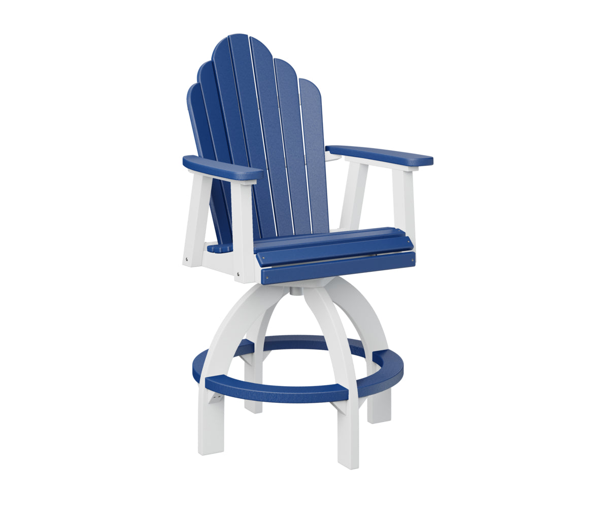Pacific Blue on White