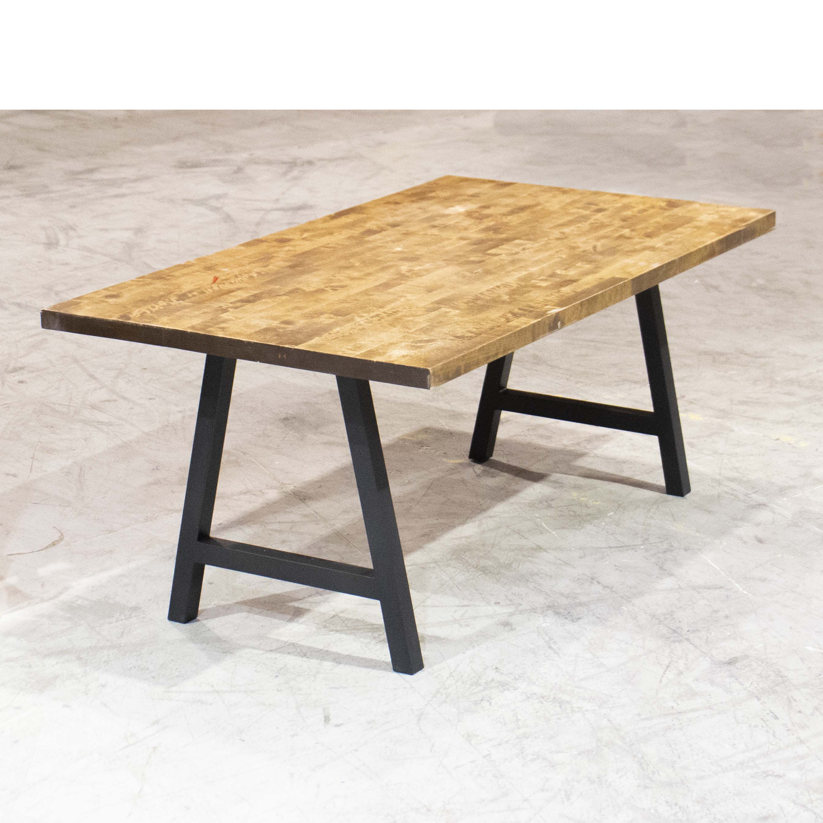 W5044A PLUS Dining Table Legs - 1 Pair (71cm Tall, 66cm Wide) - Sturdy Metal Table Base for Modern Kitchen, Dining Room, and Restaurant Furniture