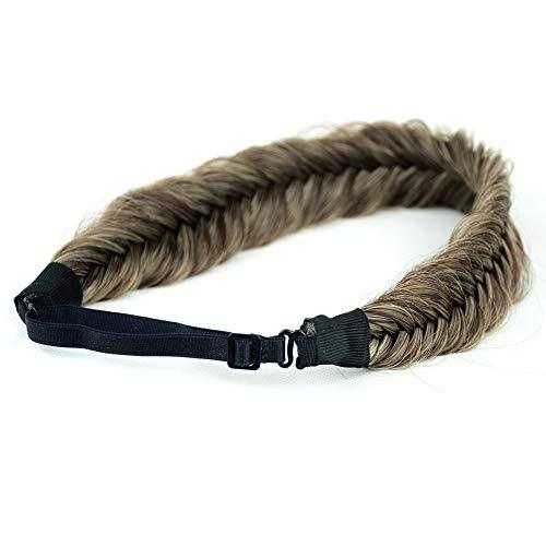 Elegant Fishtail Braided Headband - Stretchy Elastic Hair Accessory for Women & Girls - Perfect for Weddings, Parties, and Everyday Wear