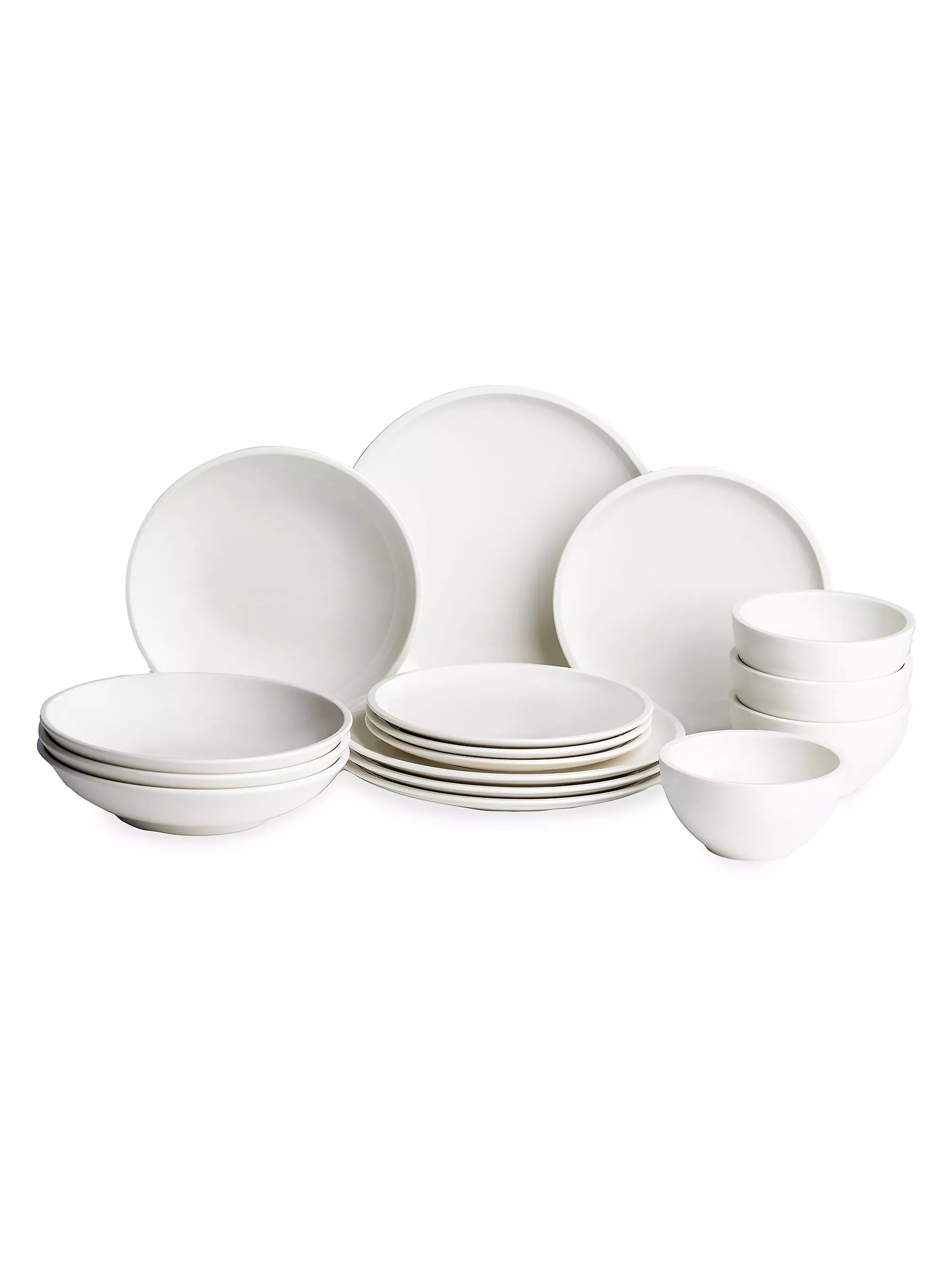 16-Piece Dinnerware Set for 4 - Porcelain Plates, Bowls, Mugs & Serving Dishes - Elegant Tableware for Family Dinners, Parties & Everyday Use