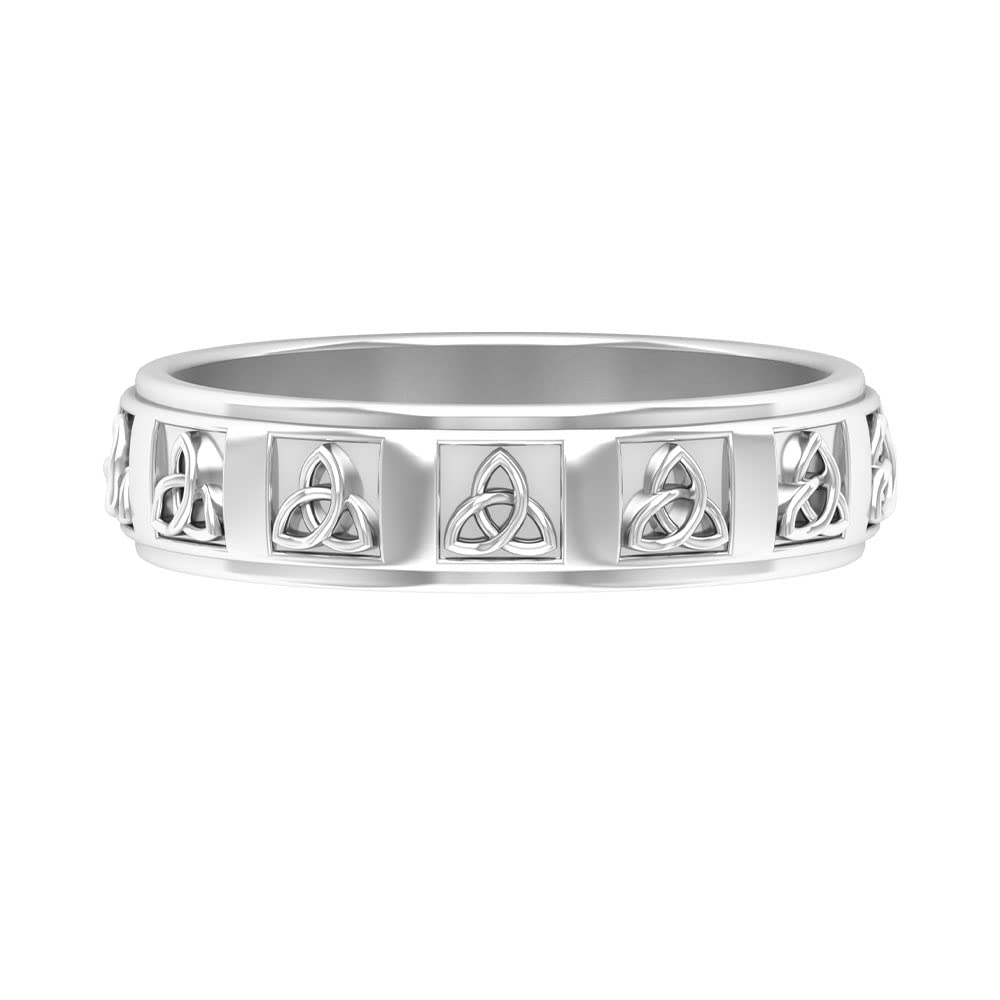 14K Solid Gold Celtic Wedding Band Ring for Men – Durable & Elegant Wedding Ring, Handcrafted Celtic Design, Perfect for Engagements, Anniversaries, and Special Occasions