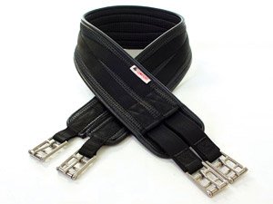 HyCOMFORT Waffle Girth - Elasticated Both Ends - Black - 38
