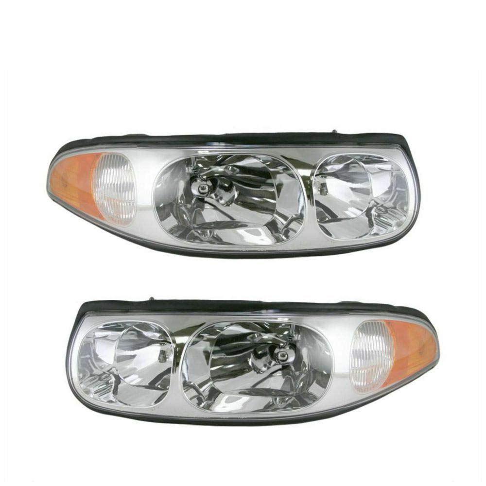 CPWYAXG Headlamps Headlights Left LH & Right RH Pair Set for 2000-2005 Custom Cars - Perfect for Night Driving, Off-Roading & Auto Restoration Projects