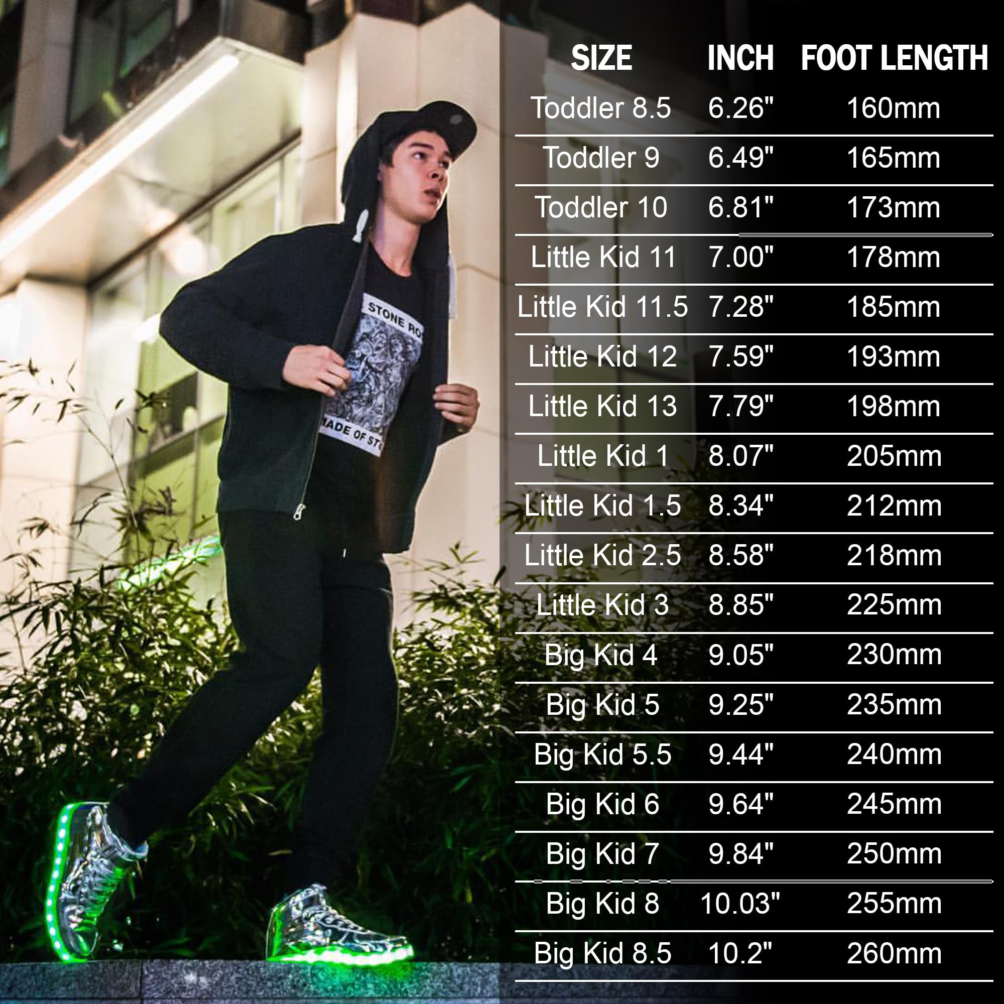 **IGxx LED Light Up Shoes for Kids - High Top Glowing Sneakers for Boys & Girls - Fashionable & Fun for Nighttime Play, Parties & Outdoor Activities**