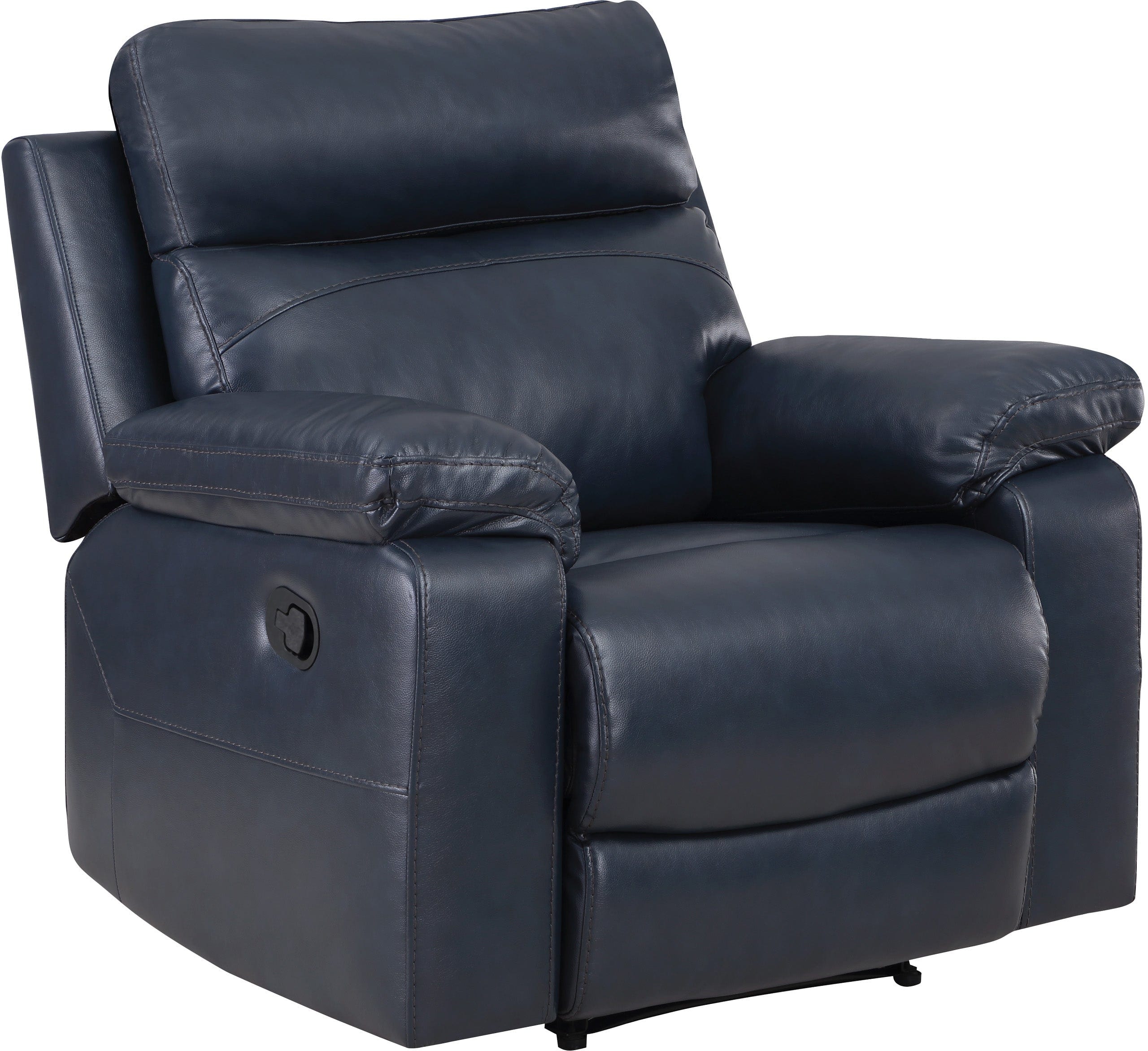 Office Star Bryson Recliner - Ergonomic Leather Executive Chair with Lumbar Support & Smooth Swivel - Perfect for Home Office, Gaming & Relaxation