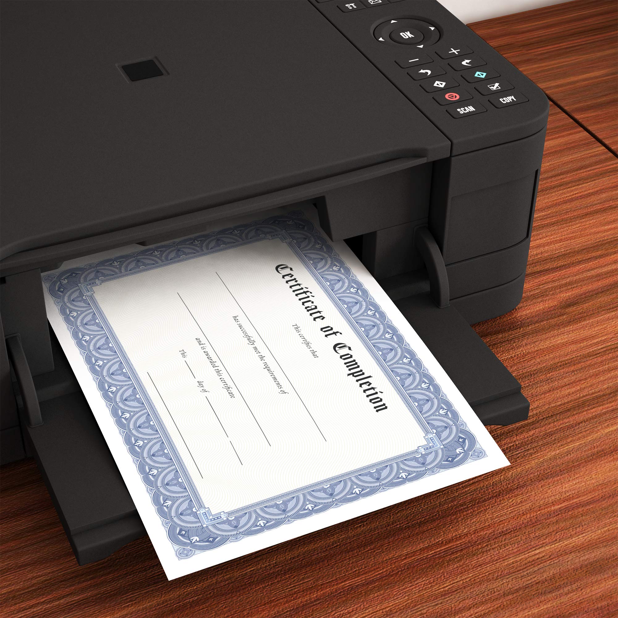 Premium Heavyweight Thick Blank Certificate Paper - 100 Sheets (8.5