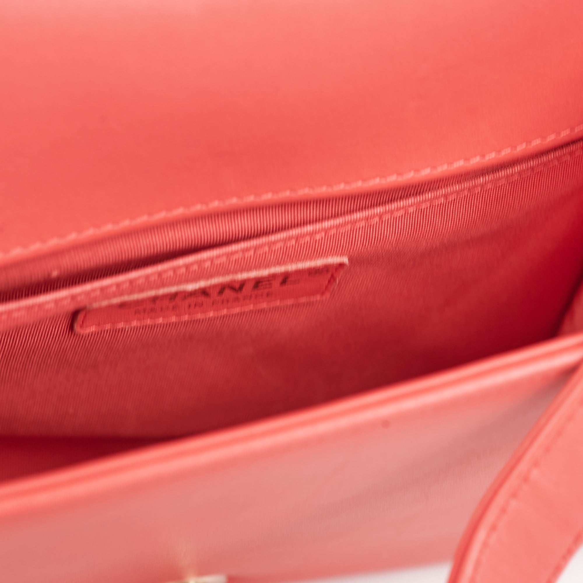 Chanel Old Medium Boy Chevron Lambskin Coral Bag Series 27 - Luxury Designer Handbag for Women, Perfect for Parties, Dating & Special Occasions