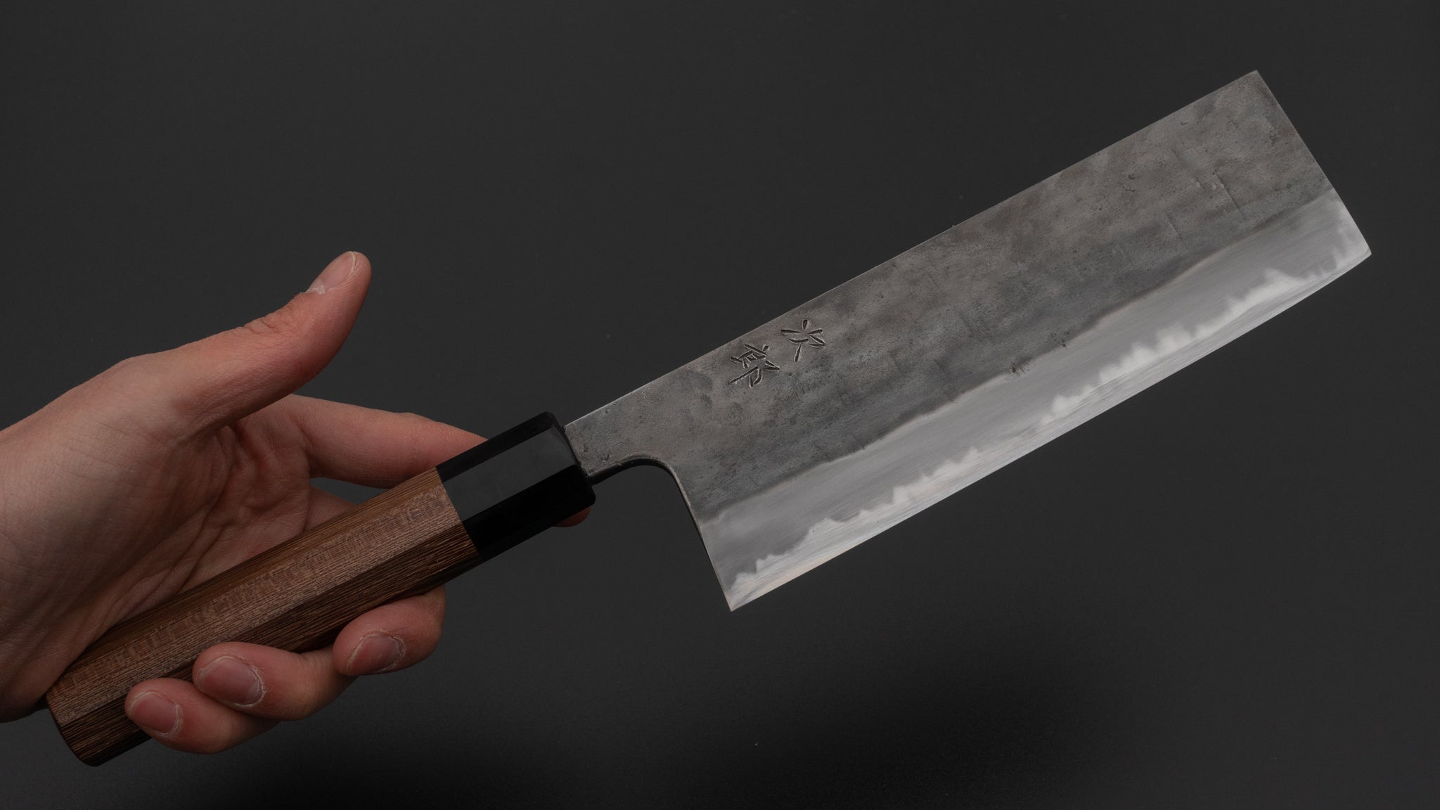 Premium Jiro Tsuchime Wa Nakiri 180mm Japanese Chef Knife - Taihei Tagayasan Handle (#070) - Perfect for Sushi, Vegetables & Precision Cutting