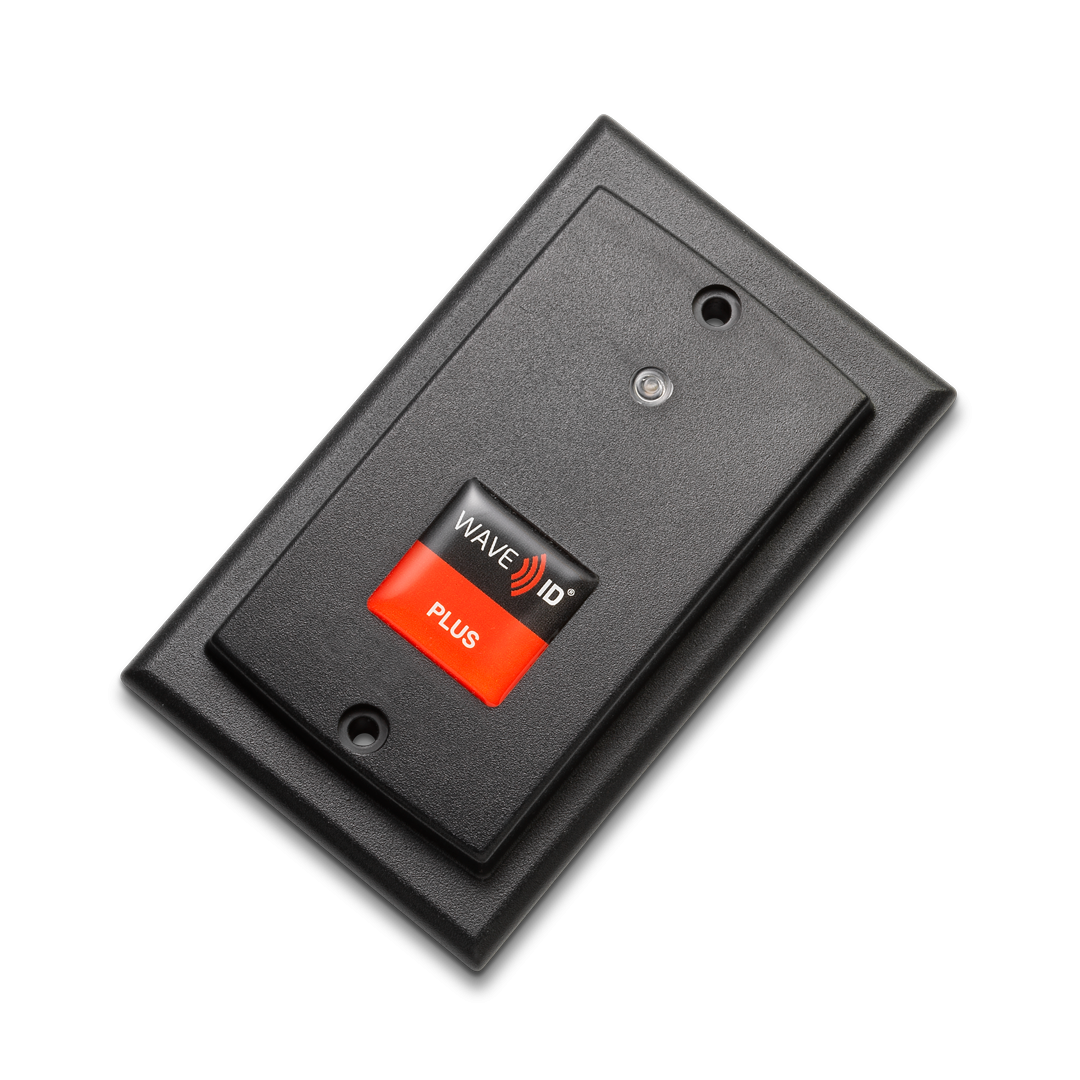 RFIdeas RDR-805W1BKE P-WAVE ID Plus Keystroke Surface Mount Black TCP/IP Ethernet POE Reader - Secure Access Control for Offices, Data Centers & Industrial Facilities