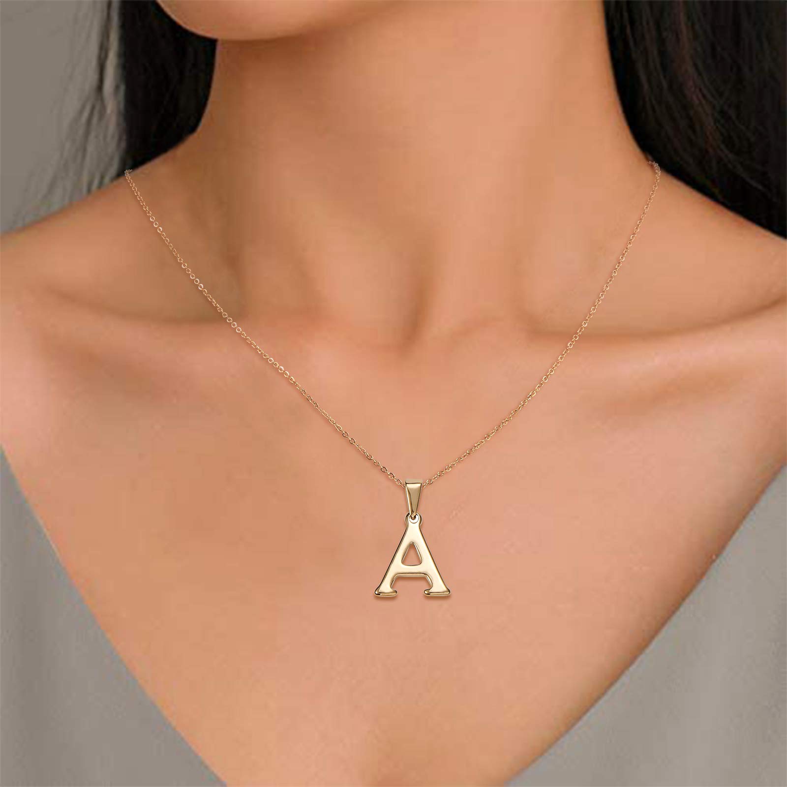 LiQunSweet 26 Pcs Gold Plated Stainless Steel Alphabet Pendant Charms - A-Z Initial Letter Beads for DIY Jewelry Making, Necklace & Bracelet Crafting - Perfect for Personalized Gifts, Scrapbooking & Home Decor