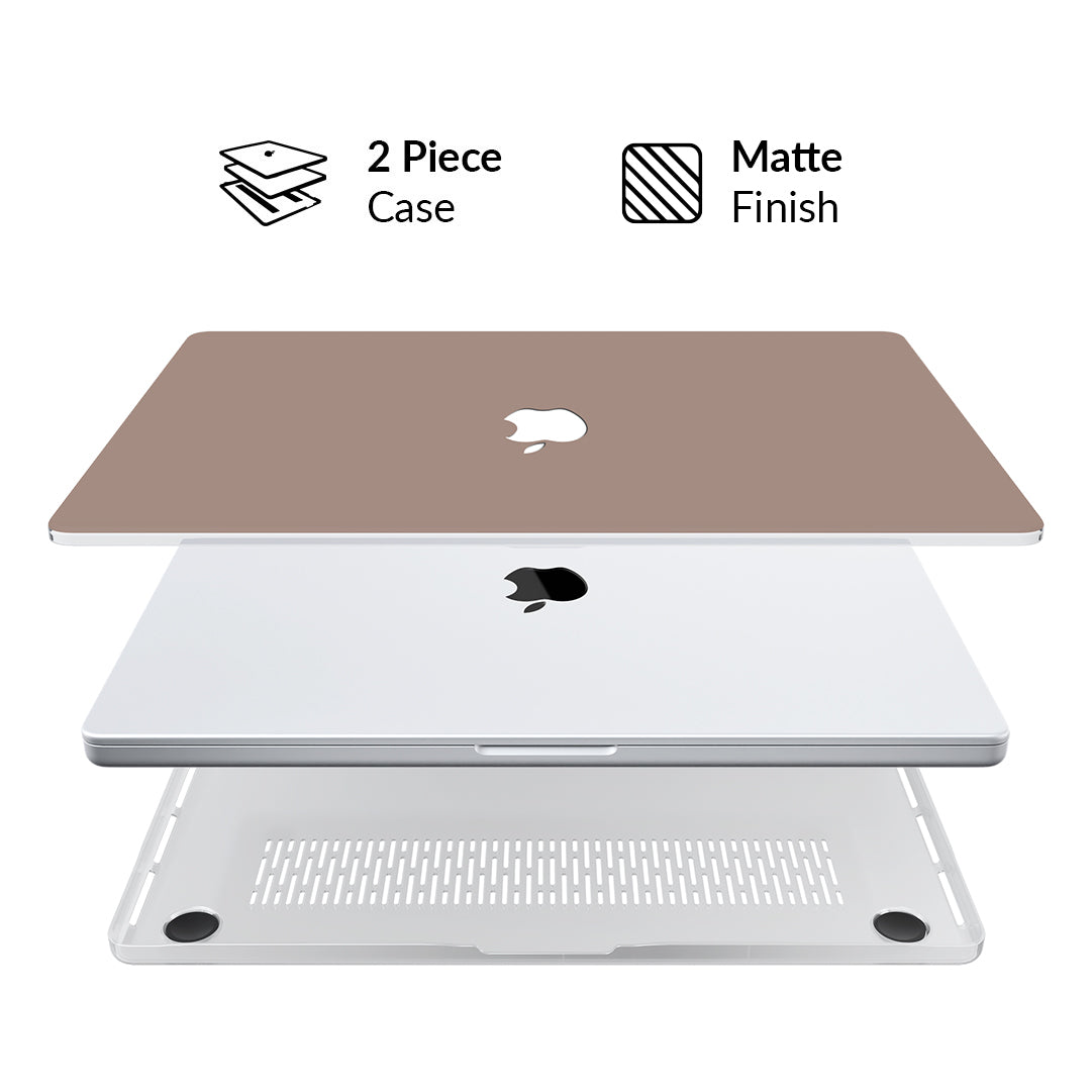 Premium Cashmere Taupe MacBook Case - Soft & Durable Laptop Sleeve for MacBook Air/Pro 13 14 16 inch - Perfect for Work, Travel & Everyday Protection