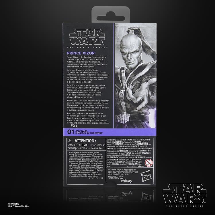 Prince Xizor (Shadows of the Empire) Star Wars The Black Series 6-Inch Action Figure - Collectible Toy for Display, Gifts & Star Wars Fans
