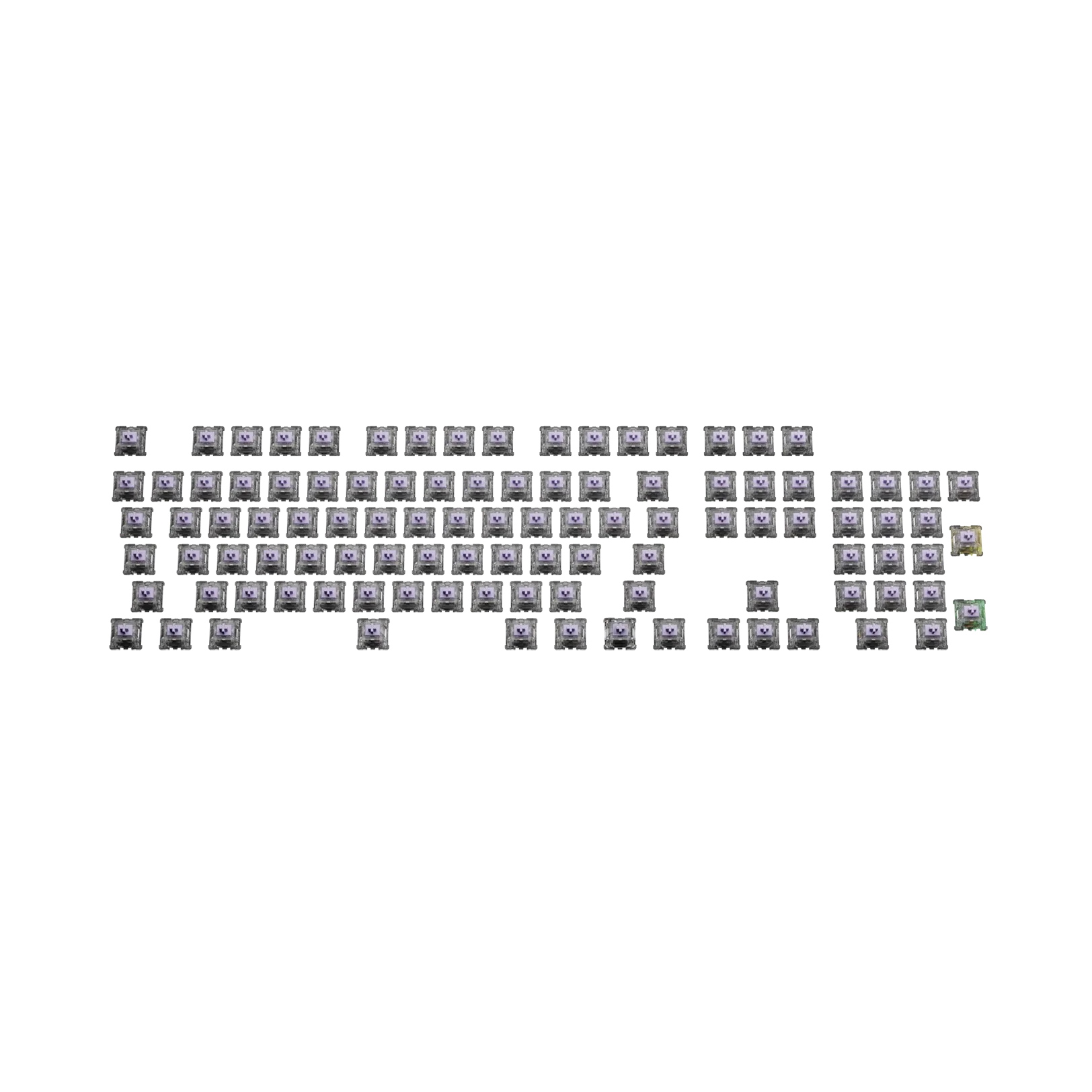 Glorious Mako Ultralight MX 100 ANSI Mechanical Keyboard Switches - Smooth Linear Switches for Gaming & Typing | Perfect for Esports, Office Work & Mechanical Keyboard Enthusiasts