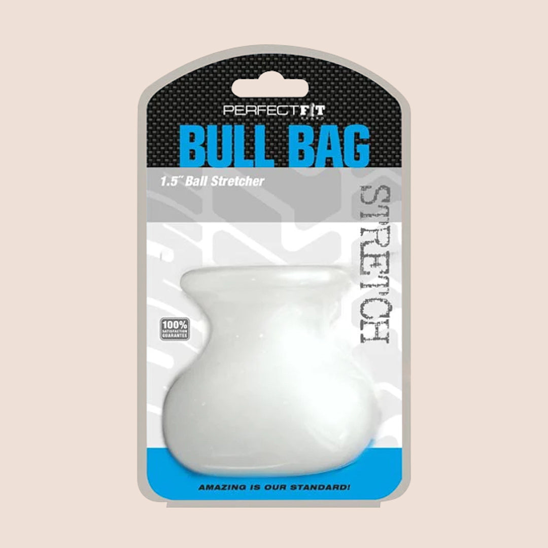Perfect Fit Bull Bag® Ball Stretcher - Soft Stretchy Silicone/TPR Blend for Comfort & Support - Ideal for Strength Training, BDSM, and Sensual Play