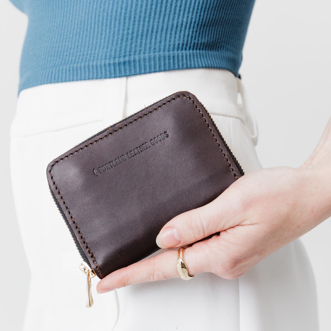Compact RFID Blocking Zip Wallet for Men & Women - Slim Travel Money Organizer with Multiple Card Slots - Perfect for Everyday Use, Travel & Business