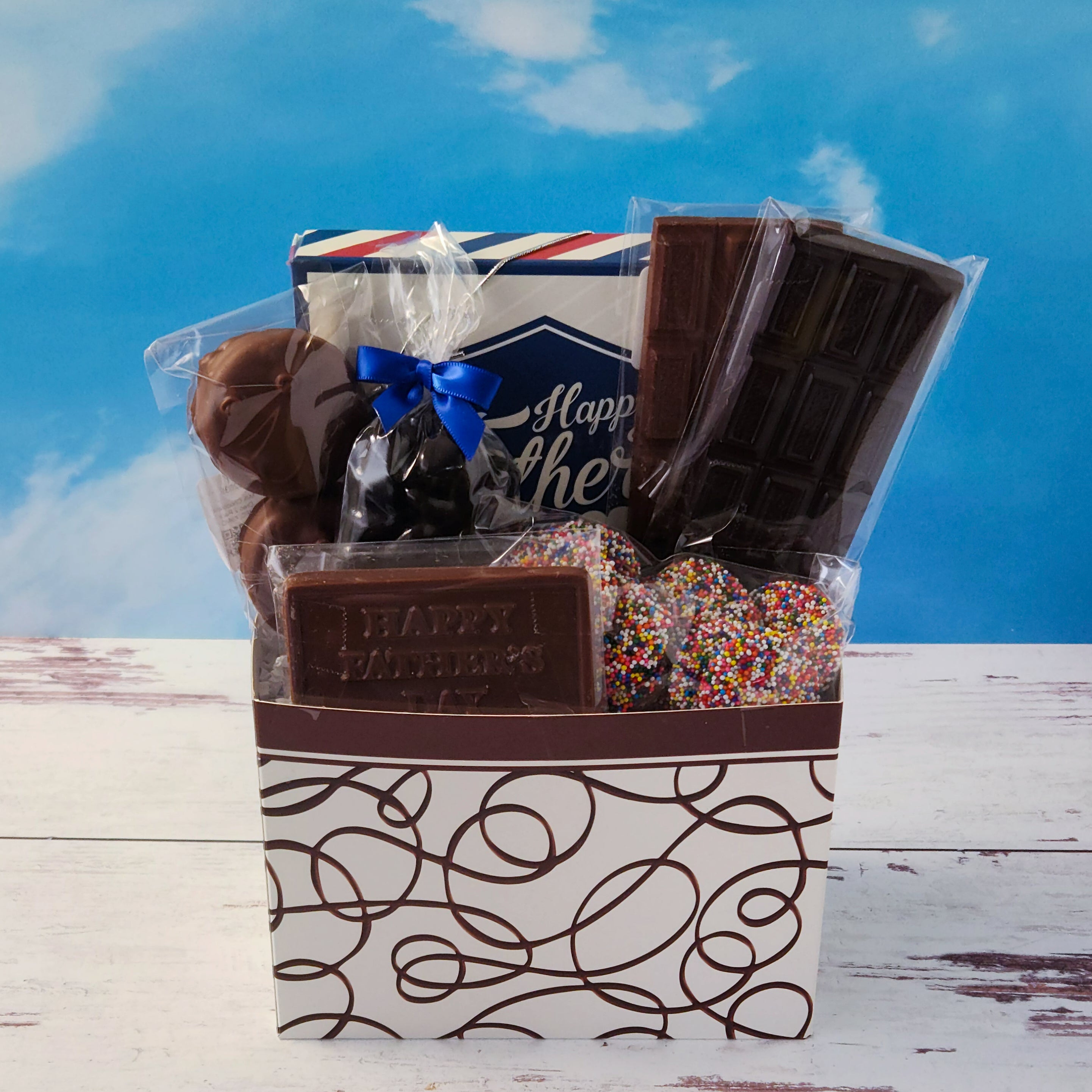 Best Father's Day Gift Basket - Premium Gourmet Snacks & Personalized Gifts for Dad - Perfect for Birthday, Anniversary & Special Occasions