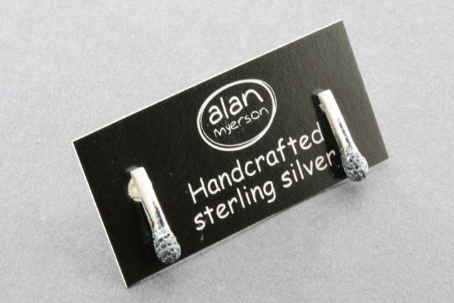 Burnt Match Stud Earrings - Sterling Silver Punk Gothic Jewelry for Women - Perfect for Parties, Concerts & Alternative Fashion