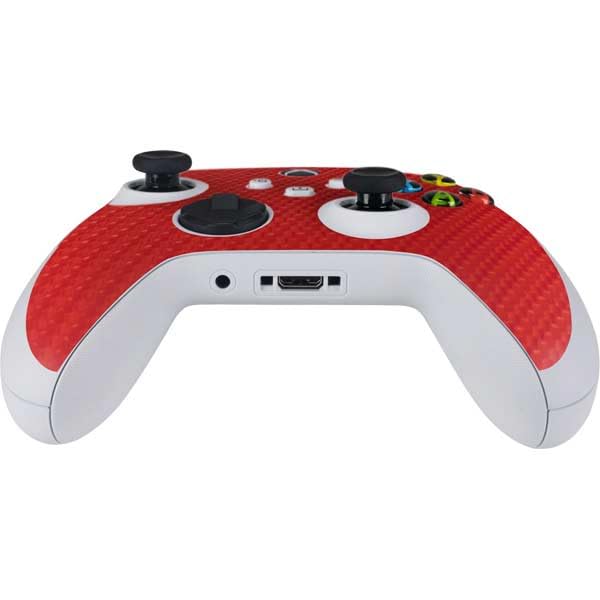 Premium Red Carbon Fiber Gaming Skin for Xbox Series S Controller - Durable Decal with Specialty Texture Design | Perfect for Gaming Enthusiasts & Custom Console Accessories