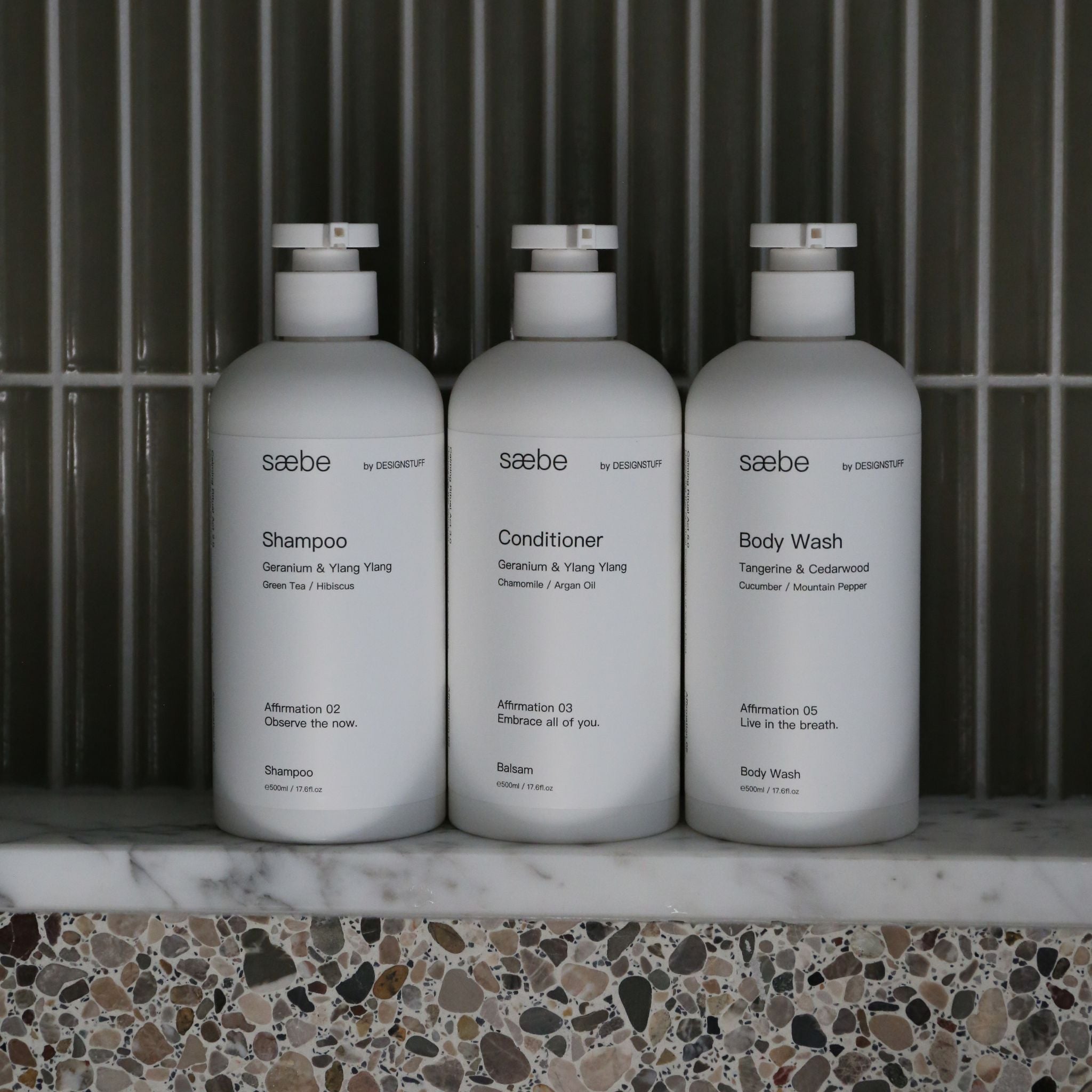 DESIGNSTUFF SaeBe Hair Conditioner with Chamomile & Argan Oil - 500ml Deep Moisturizing Treatment for Dry, Damaged Hair - Perfect for Daily Use & Salon-Quality Results at Home