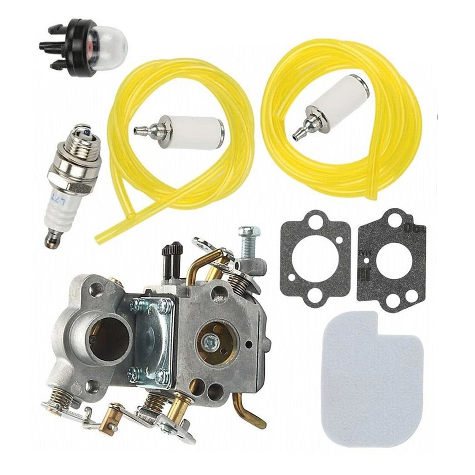 SAKOTU Lawn Mower Carburetor Kit - Compatible with McCulloch Mac 7-38, 738, 740, 742, Xtreme 8-42, CS330, 360T, 3516, 4218AV - Replacement for 530035589, 530035590, 545070601, 545040701 - Perfect for Outdoor Power Tools & Lawn Maintenance