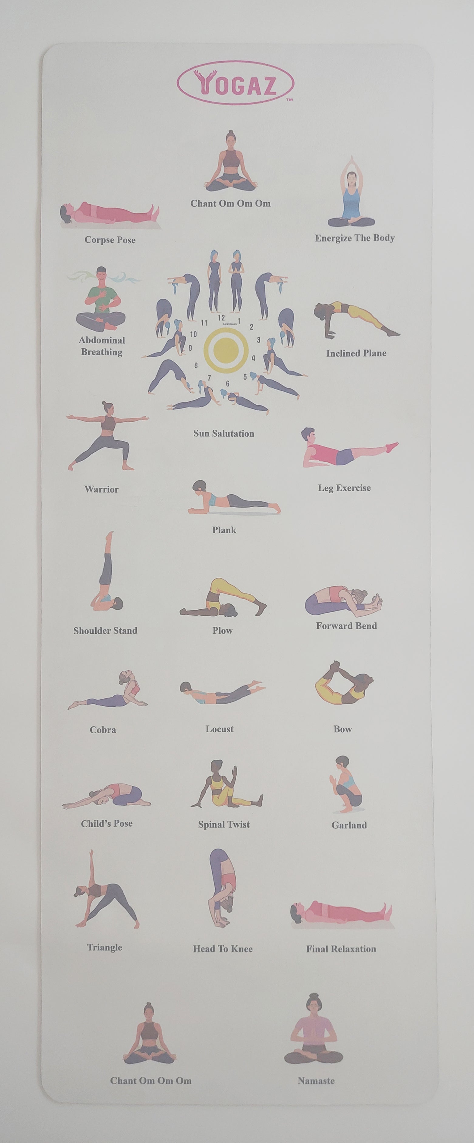 3D Suede Texture Non-Slip Yoga Mat for Home Practice - Self Teaching with Barbara, Founder of YOGAZ - Perfect for Beginners, Hot Yoga & Meditation Sessions