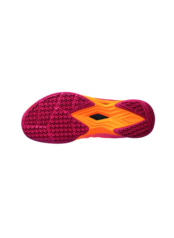 Yonex Power Cushion Aerus Z2 Men's Badminton Shoes - Lightweight & Shock Absorbing for Indoor Court Sports (Orange/Red) | Perfect for Badminton, Squash & Volleyball Players