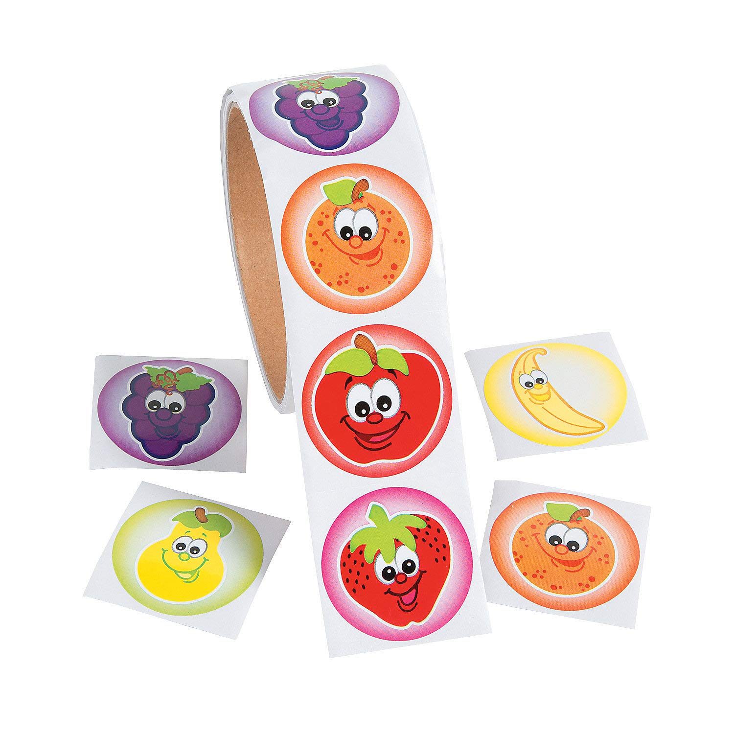 Fun Express Fruit Roll Stickers for School & Scrapbooking