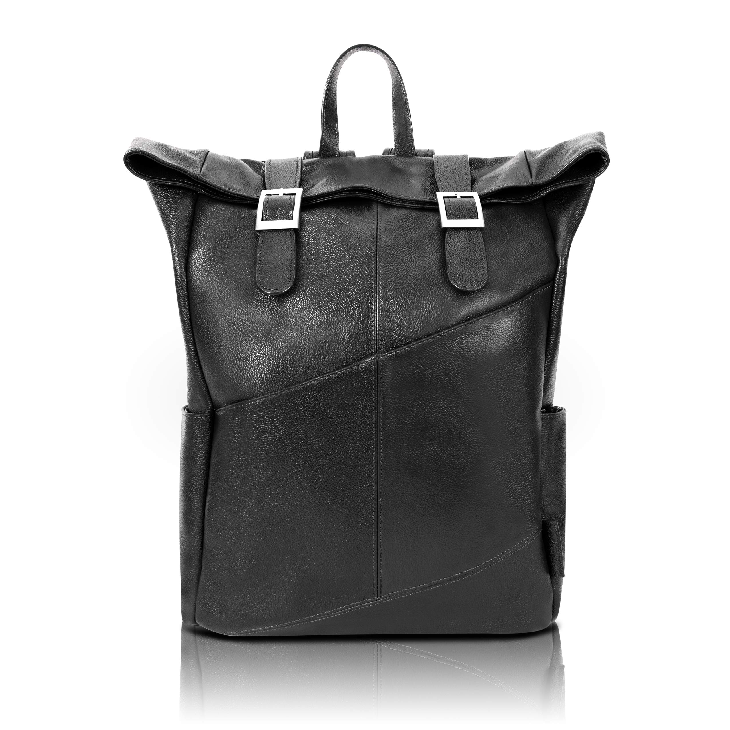 McKlein Unisex Black Laptop Bag for Men & Women - Durable & Stylish Work & Travel Briefcase - Perfect for Office, Business Trips & Commuting