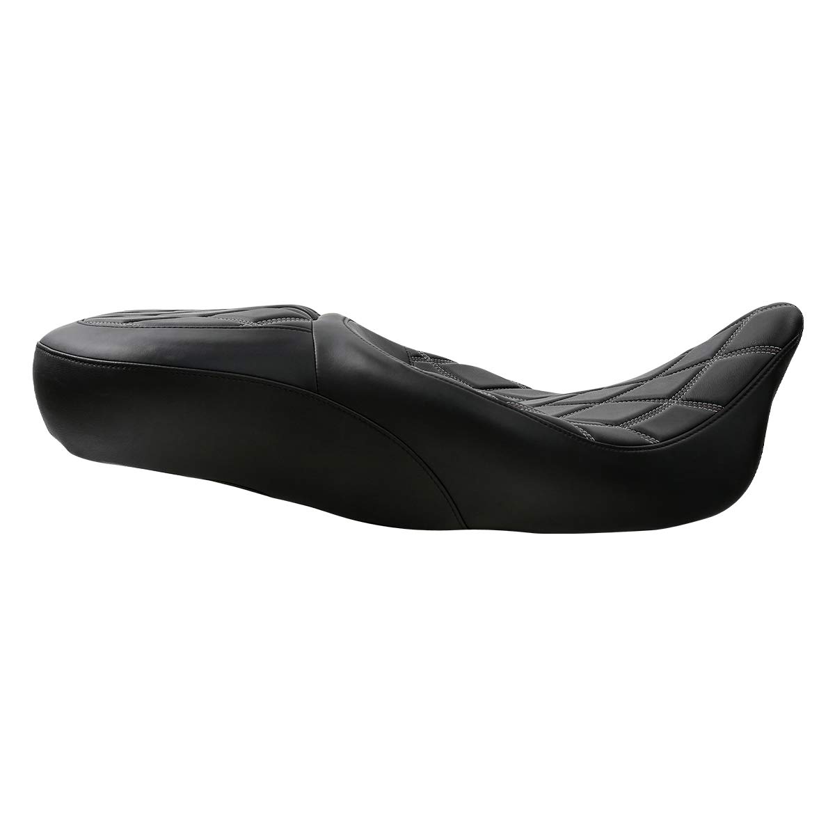 Premium One-Piece Hammock Seat for Harley Touring Models (Road King, Street Glide, Road Glide 2009-2023) & Electra Glide/Tri Glide/Ultra Classic 2009-2013 - Comfortable Rider & Passenger Seat for Long-Distance Cruising & Road Trips