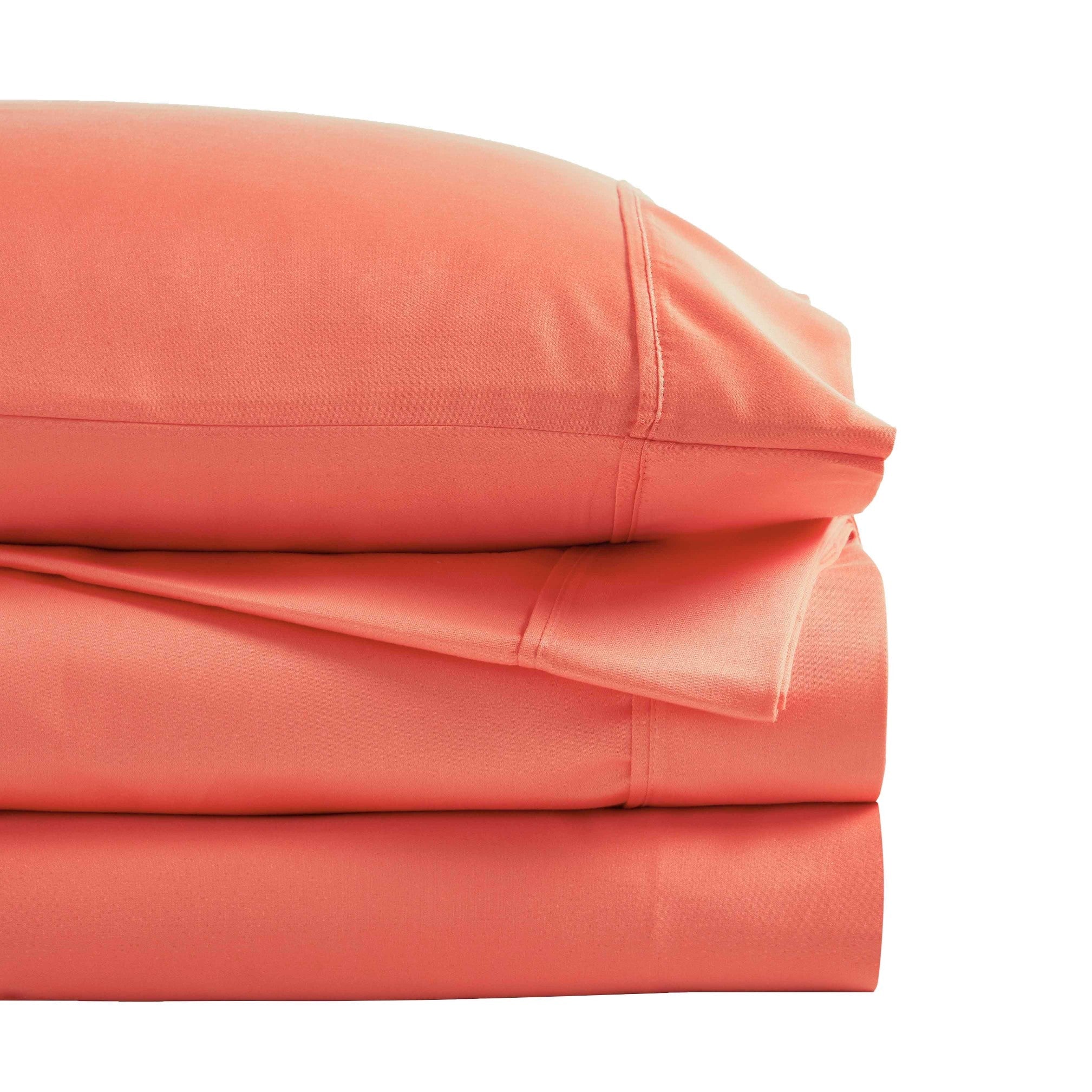 1200 Thread Count Cotton Rich Solid Deep Pocket Bed Sheet Set - Queen Size, Ultra Soft & Breathable - Perfect for Luxury Hotels, Guest Rooms & Master Bedrooms