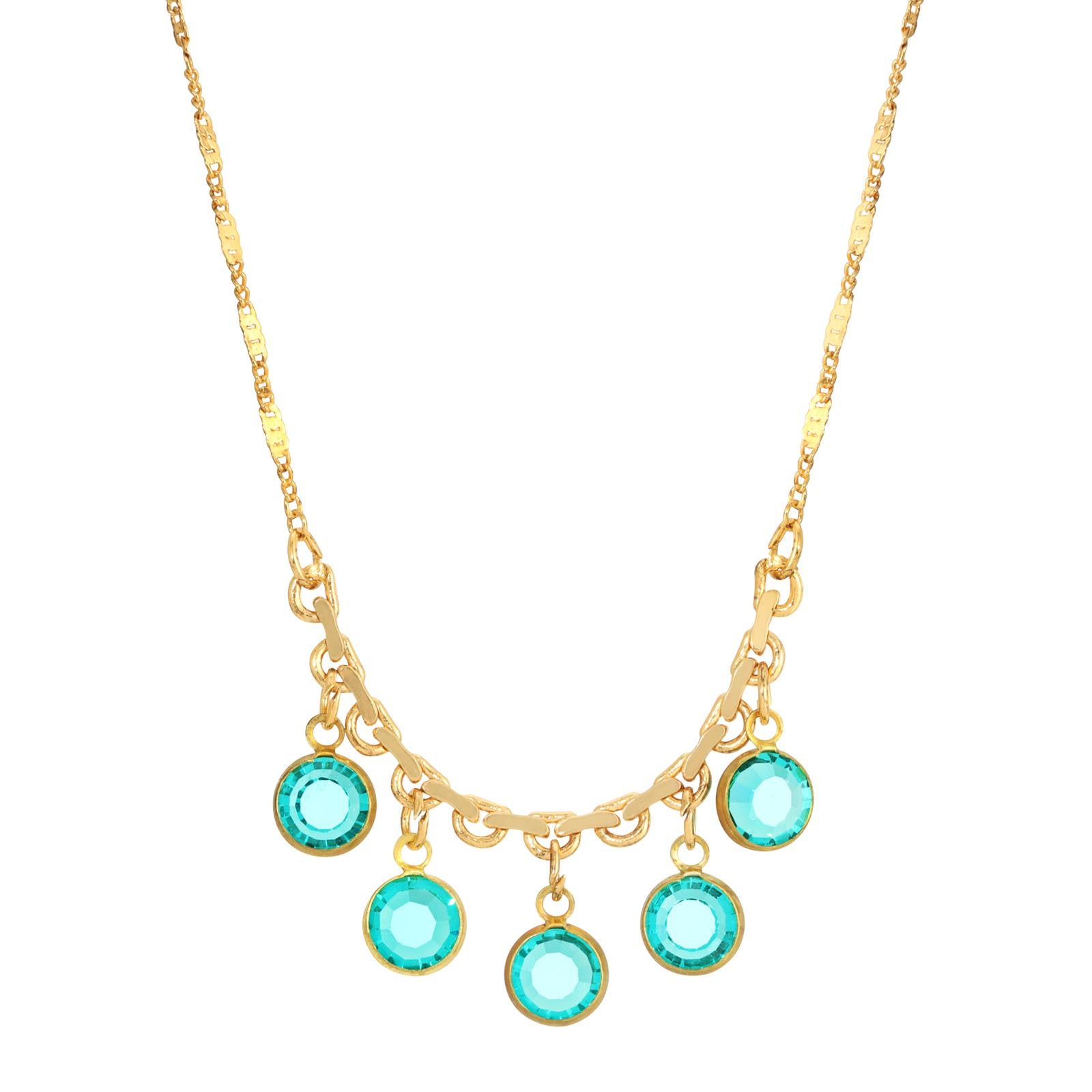 1928 Jewelry Austrian Channel Crystal Fancy Necklace 16