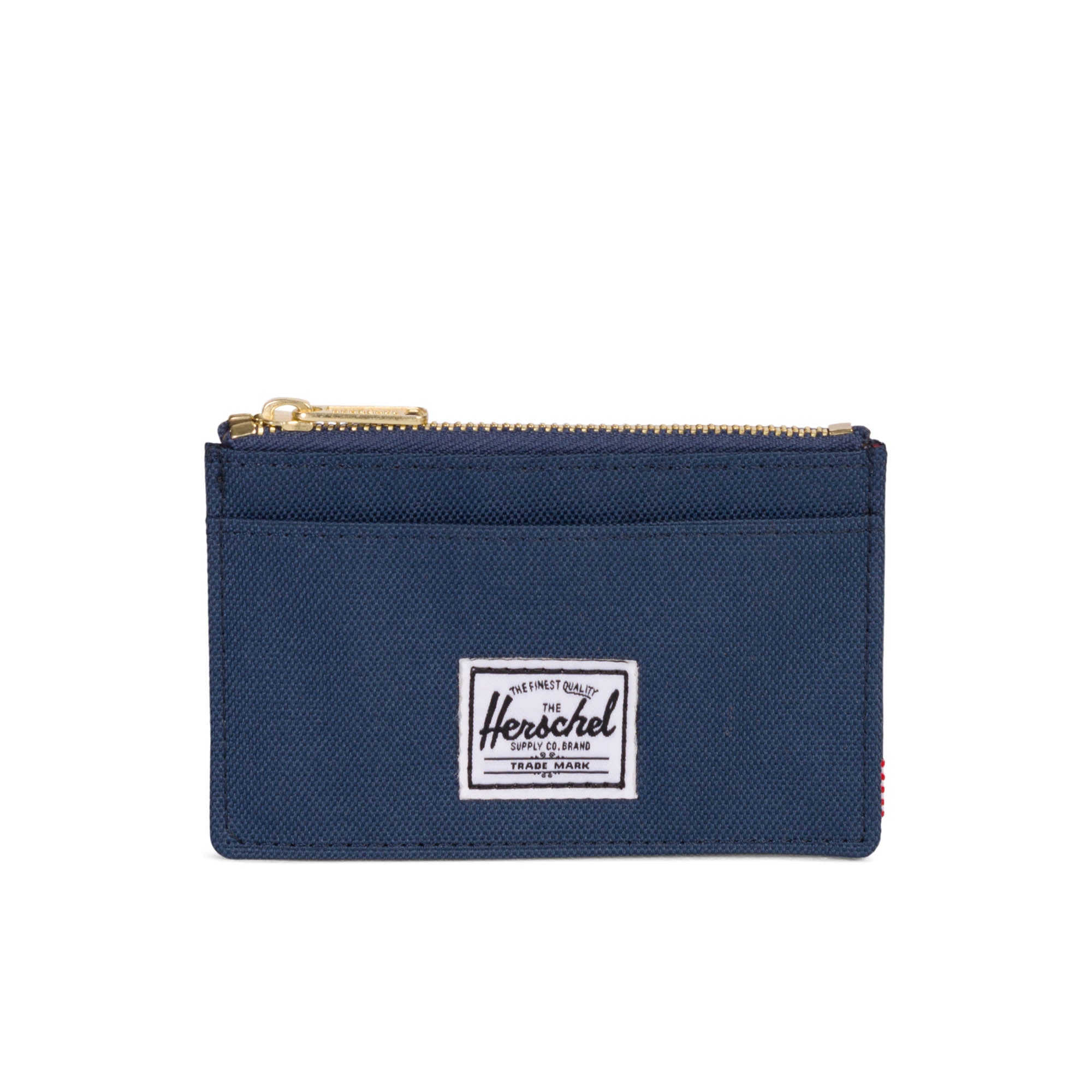 Herschel Oscar Wallet for Men - Slim RFID Blocking Bifold Wallet in Navy Blue | Perfect for Everyday Use, Travel & Business