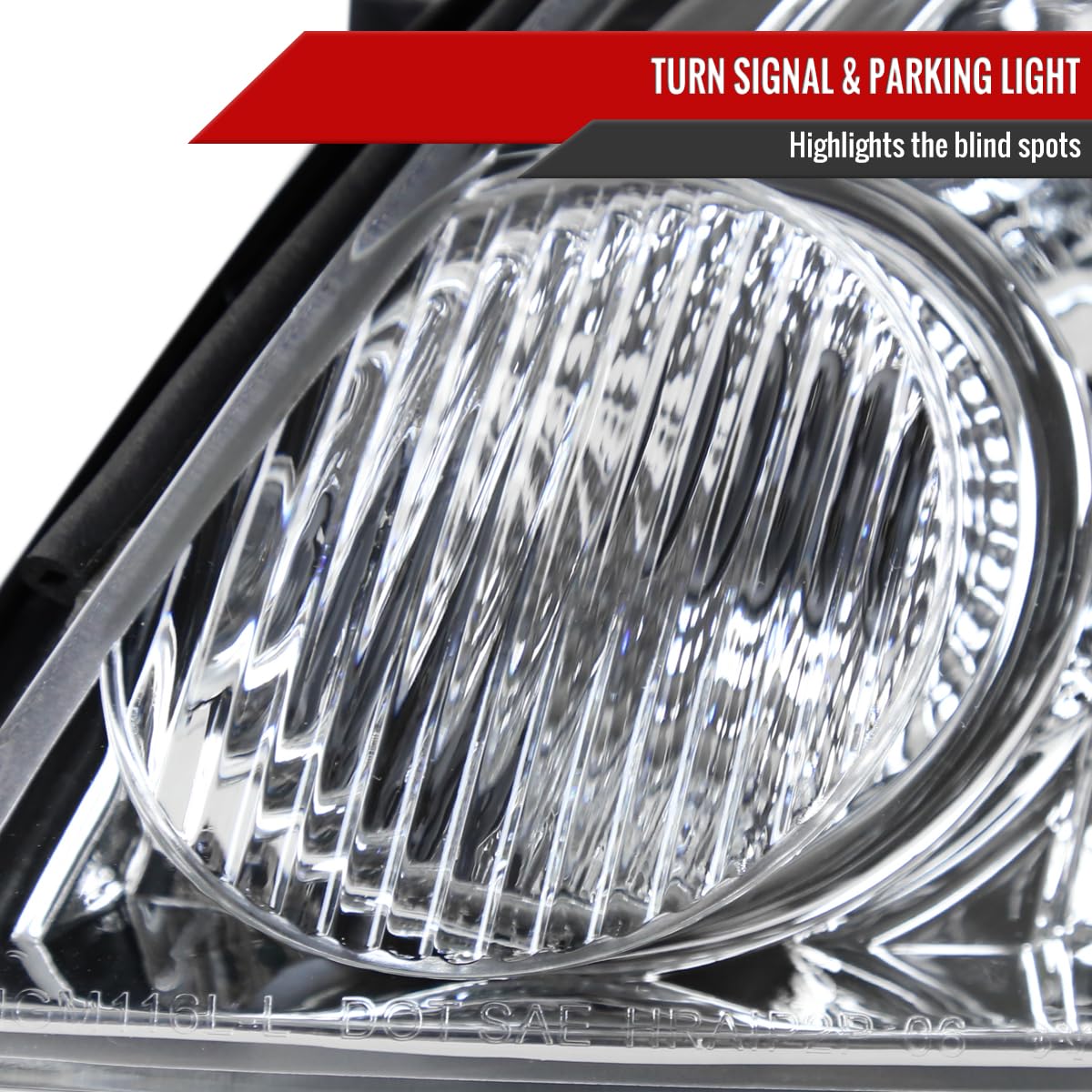 2006-2013 Car Replacement Clear Headlights with LED DRL Lamps - Compatible with 06-07 Models - Upgrade for Improved Visibility & Style