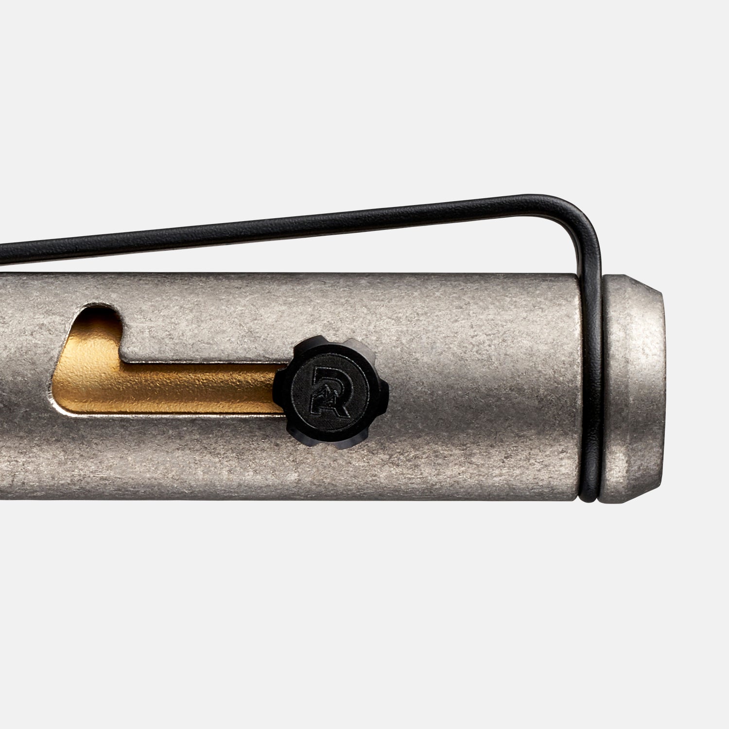 Ridge Bolt Action Pen - Stonewashed Titanium EDC Writing Tool for Everyday Carry, Office & Outdoor Adventures