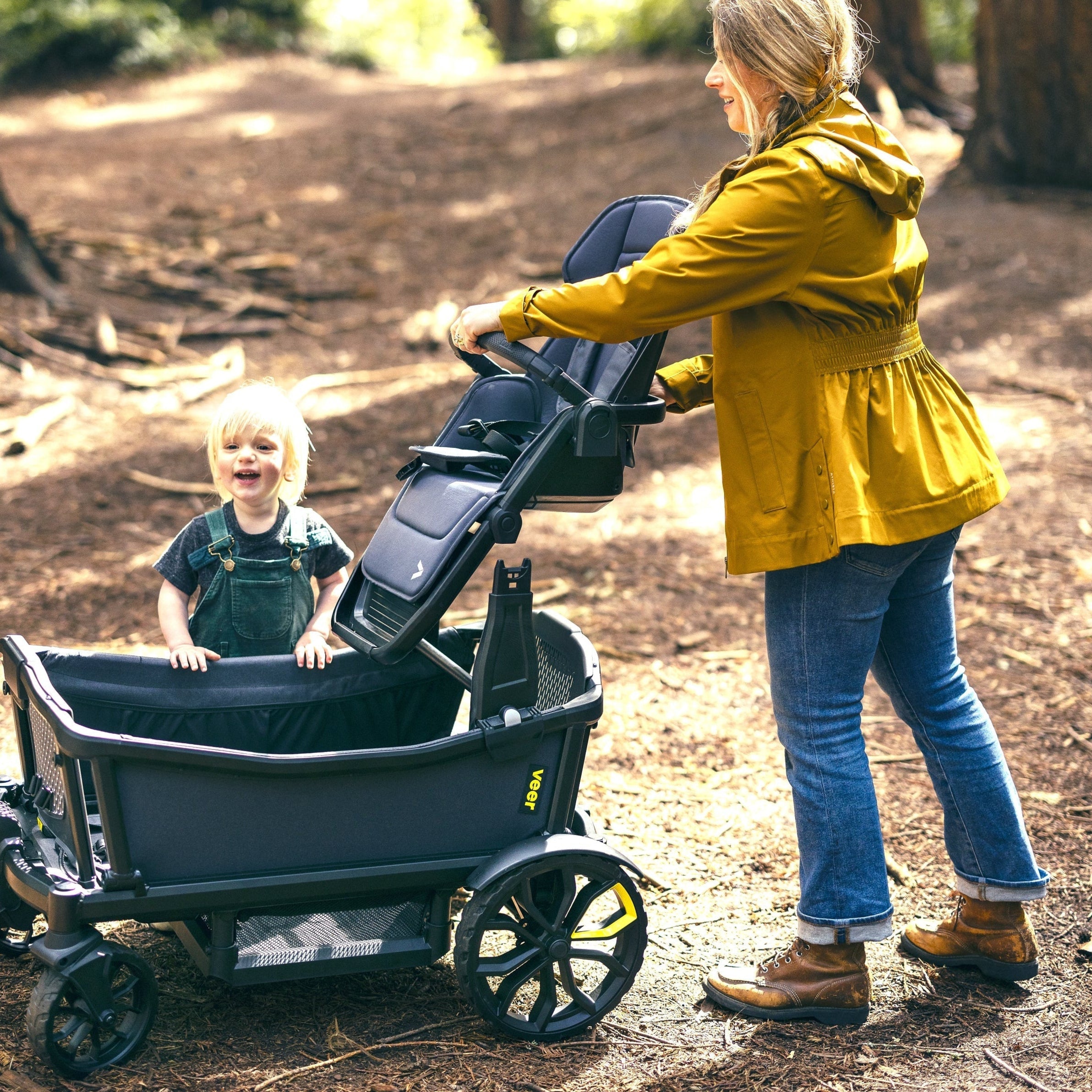 Veer Switchback Seat Luxe - Premium Baby Carrier for Hiking & Outdoor Adventures - Comfortable & Adjustable Infant Carrier for Parents - Perfect for Travel, Walks & Daily Use