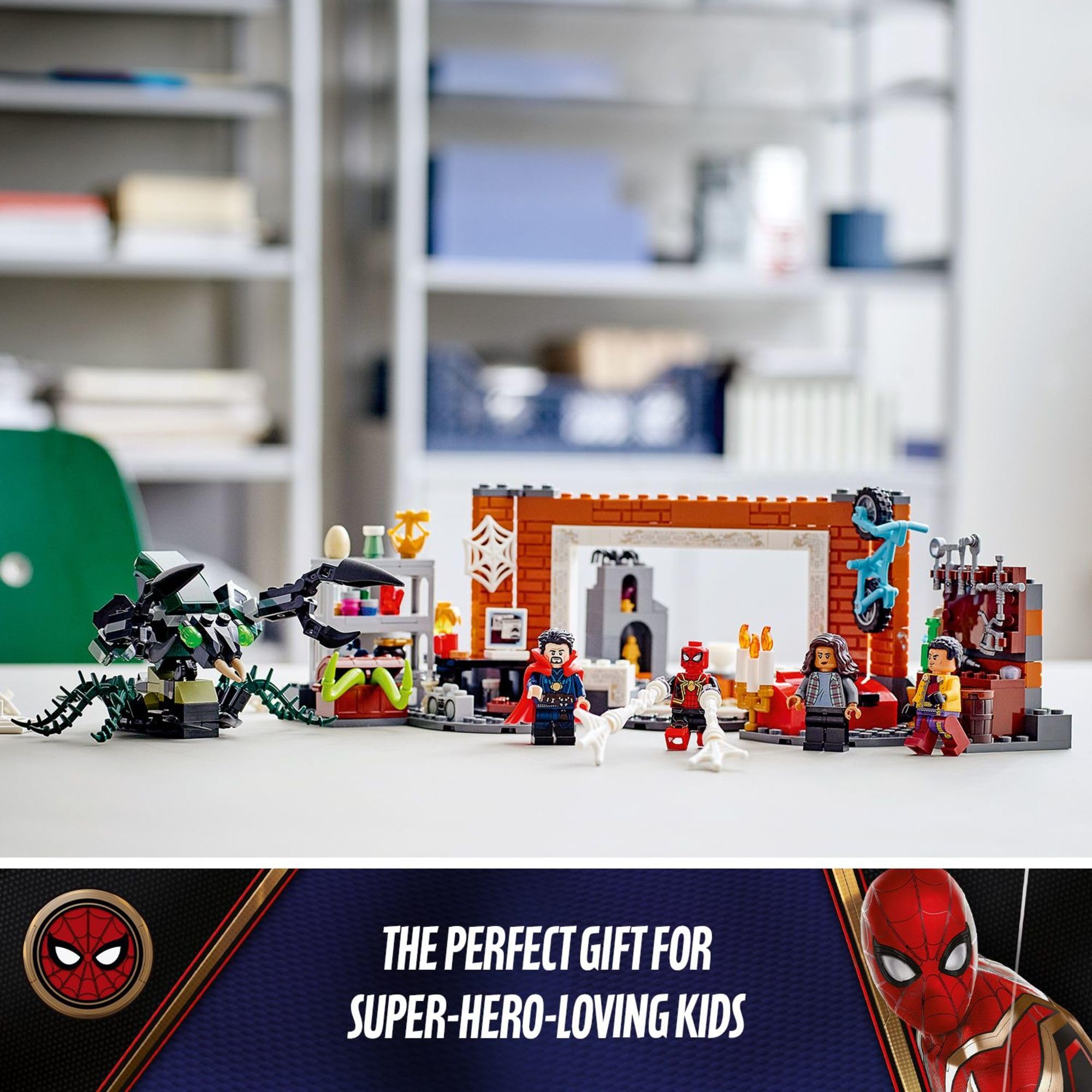 LEGO Marvel Spider-Man at The Sanctum Workshop 76185 Building Kit (355 Pieces) – Superhero Toy for Kids & Collectors – Perfect for Creative Play & Marvel Fan Gifts