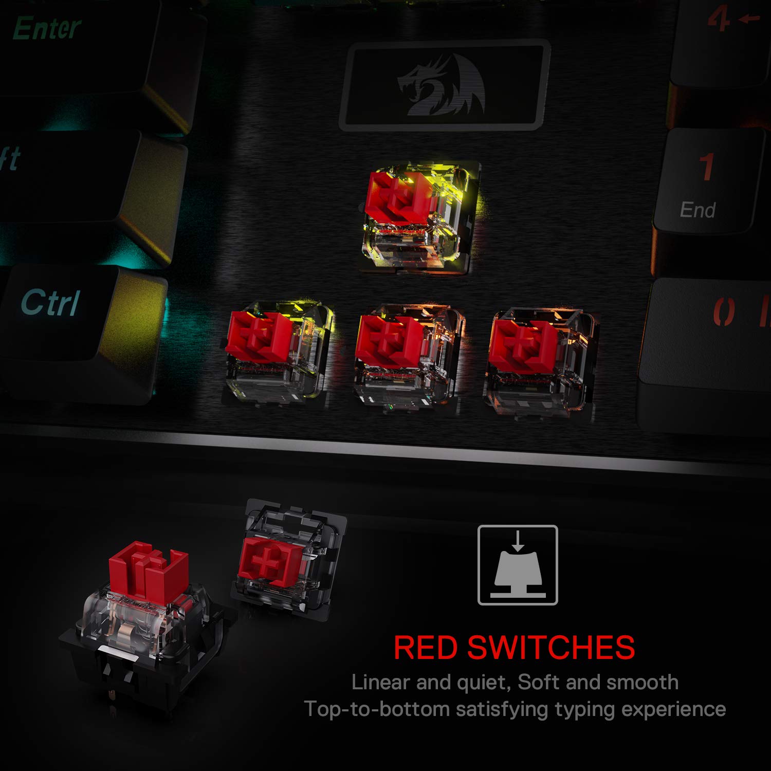 Redragon K556 RGB Mechanical Gaming Keyboard & M810 Pro Wireless Gaming Mouse Combo - Perfect for PC Gaming, Streaming, and Esports Tournaments