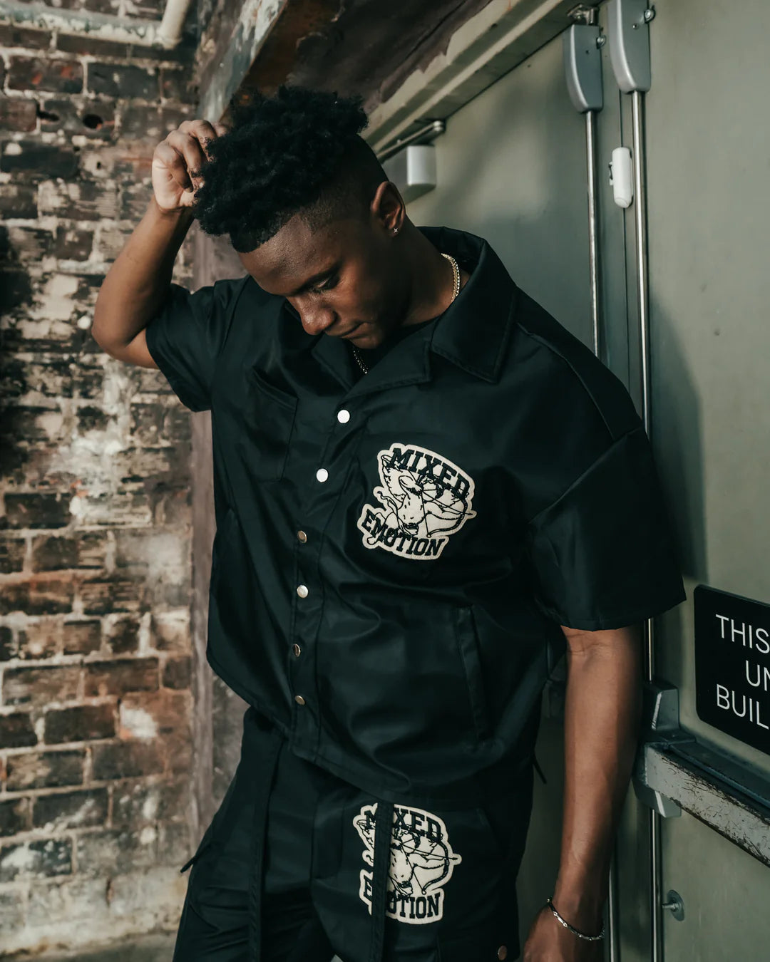 Mixed Emotion Black Angel Nylon Shirt for Men - Stylish & Comfortable Casual Wear for Parties, Dates & Everyday Outfits