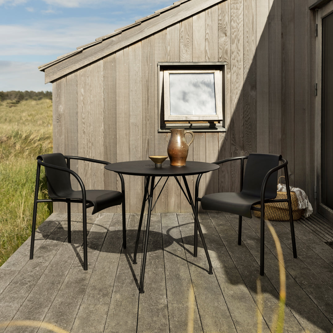 Outdoor Cafe Table - Weather-Resistant Round Bistro Table for Patio, Garden, and Restaurant Use - Perfect for Dining, Relaxing, and Entertaining Outdoors