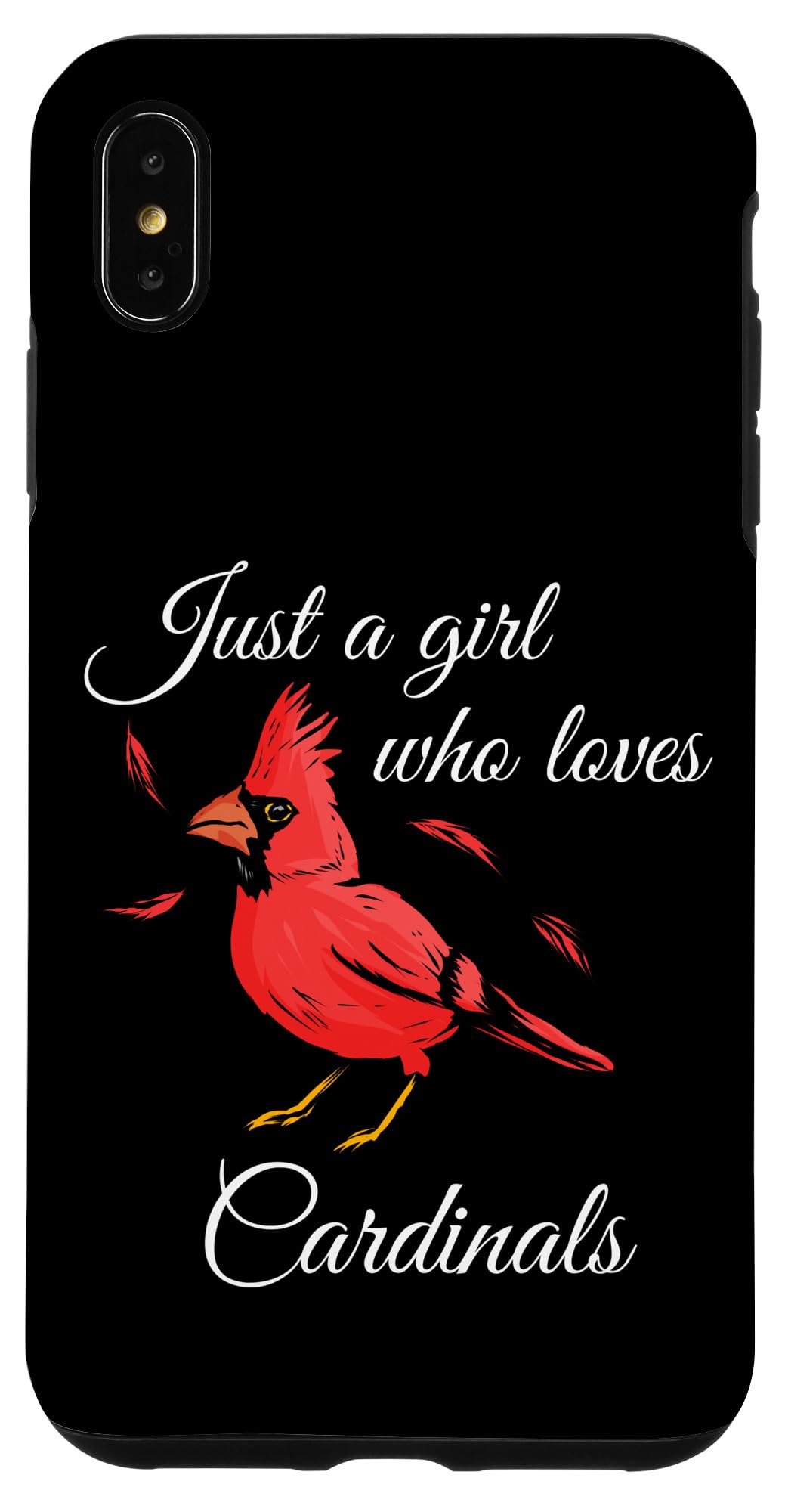 iPhone XS Max Case with Cardinal Bird Design - Durable Protective Cover for Birdwatchers & Nature Lovers | Perfect for Outdoor Adventures, Hiking & Wildlife Photography